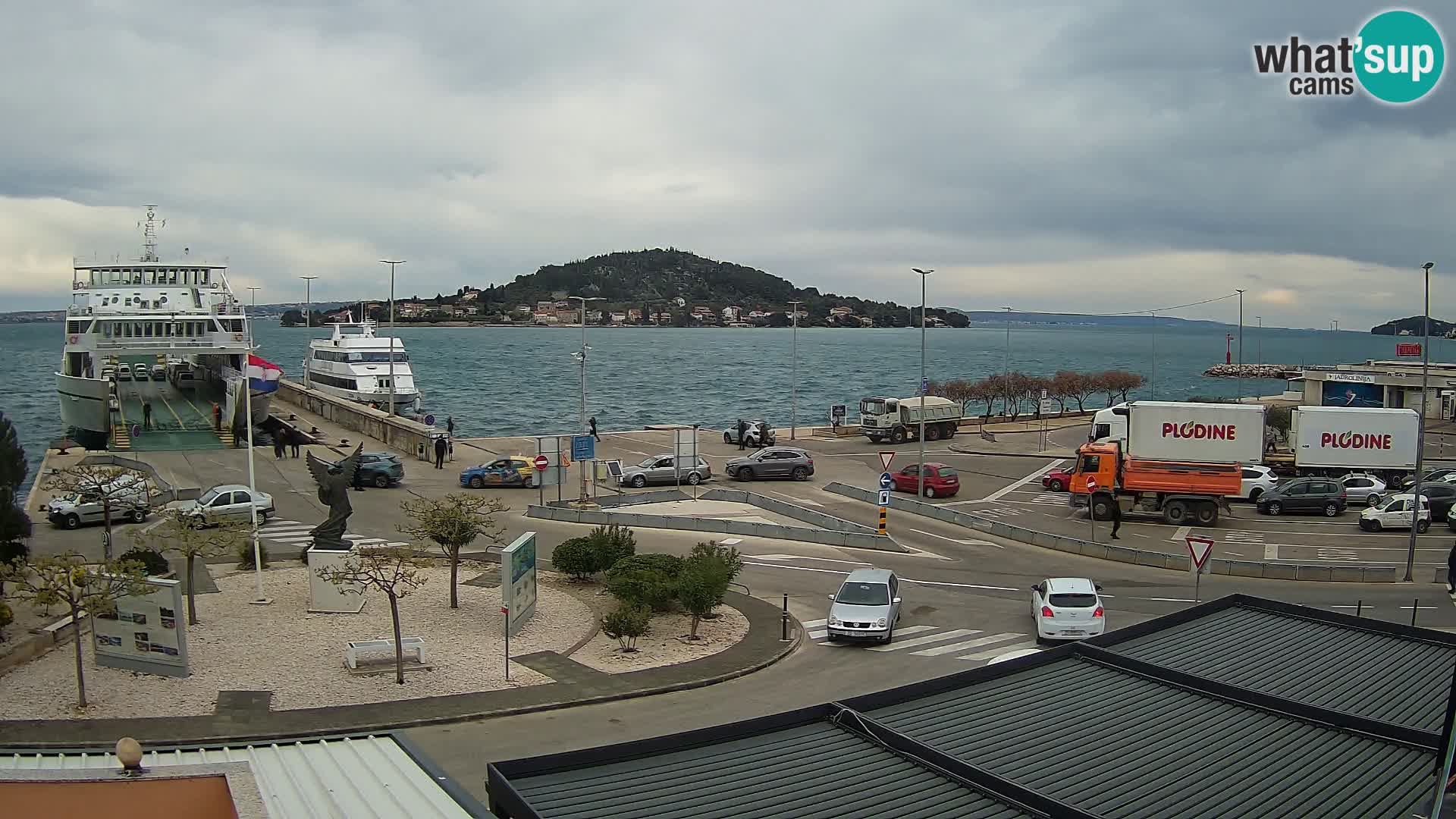 Web kamera Ugljan – Preko trajekt za Zadar