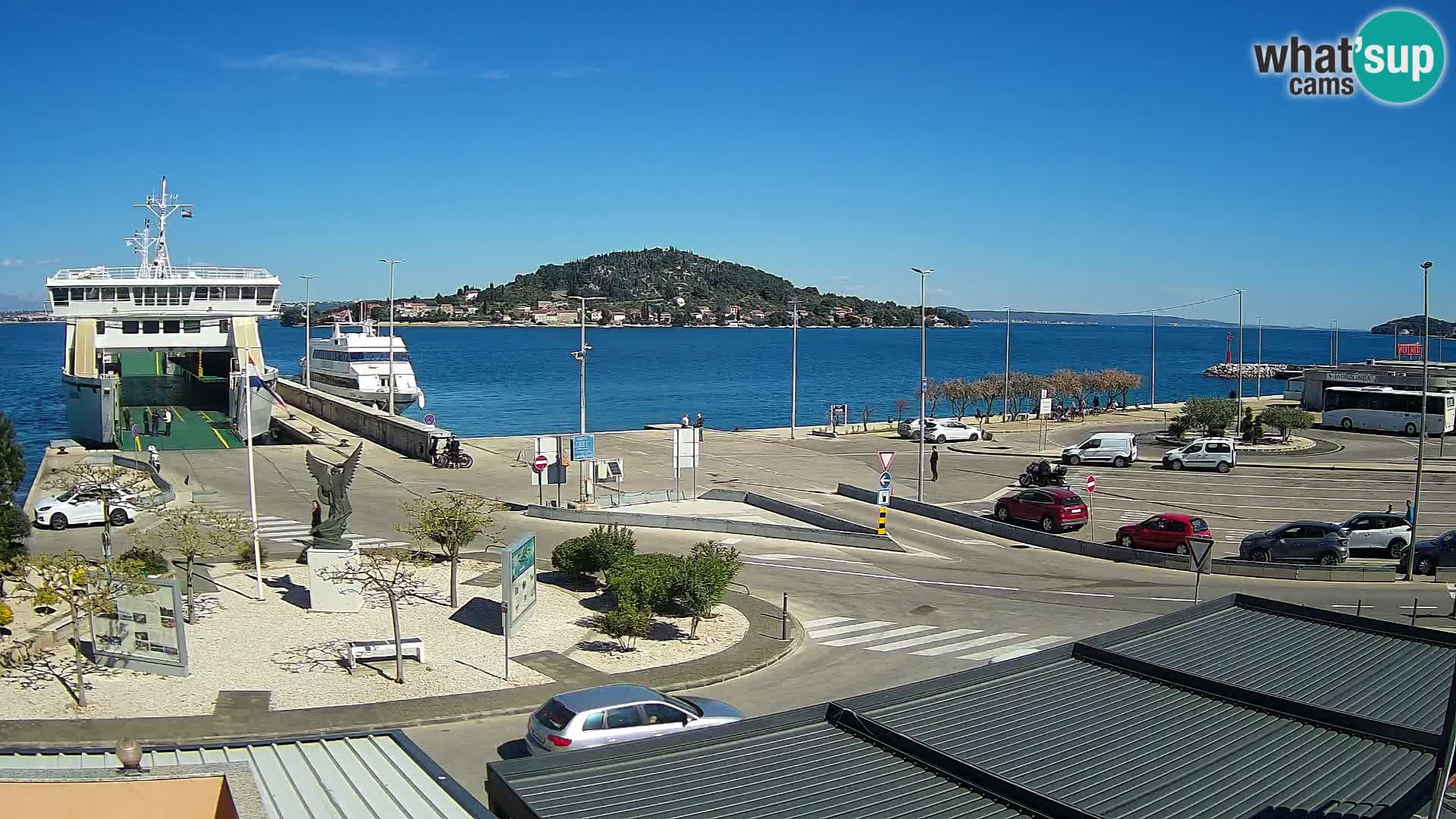 Web kamera Ugljan – Preko trajekt za Zadar