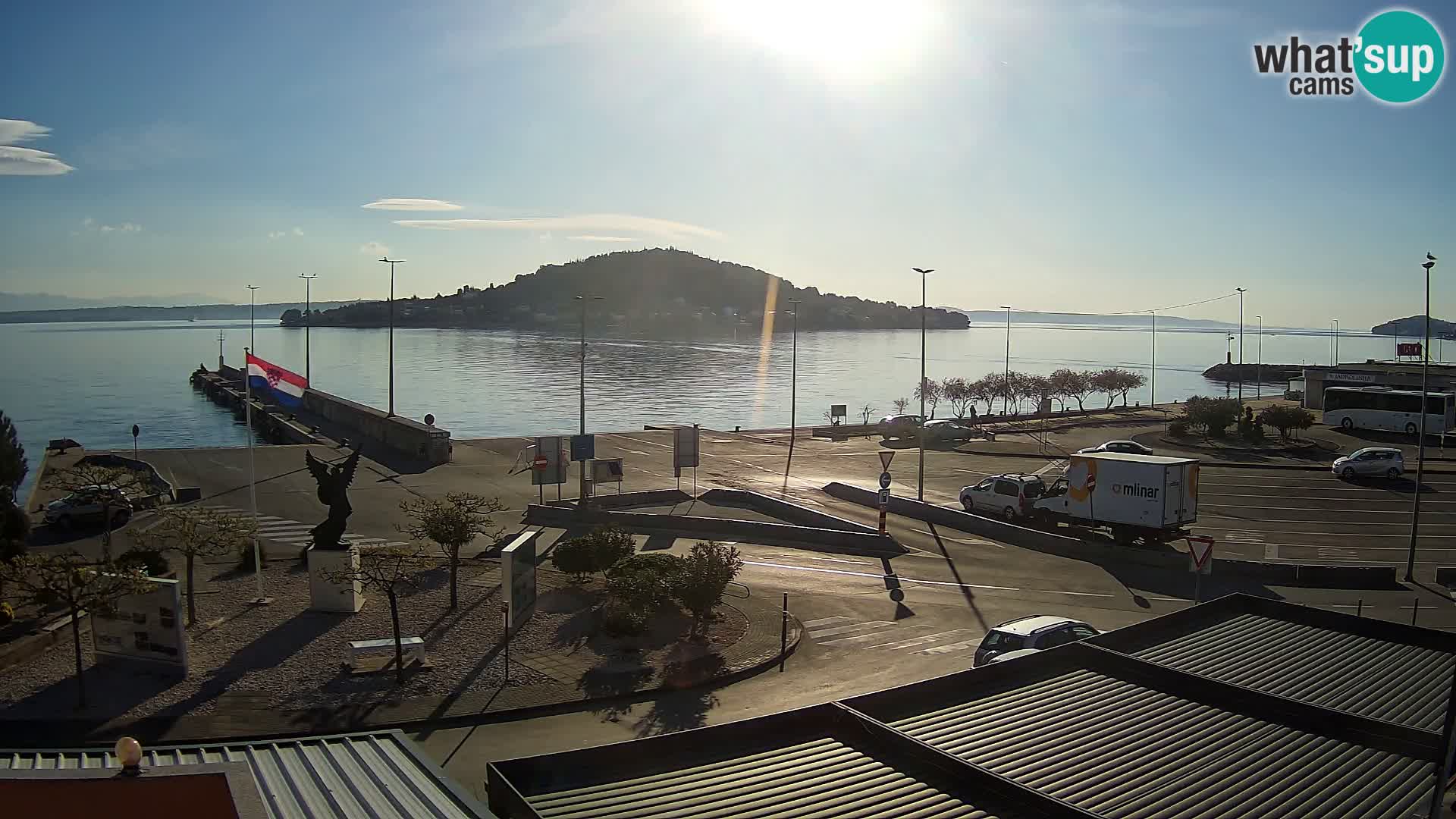 Webcam Ugliano – terminal traghetto da Preko a Zara