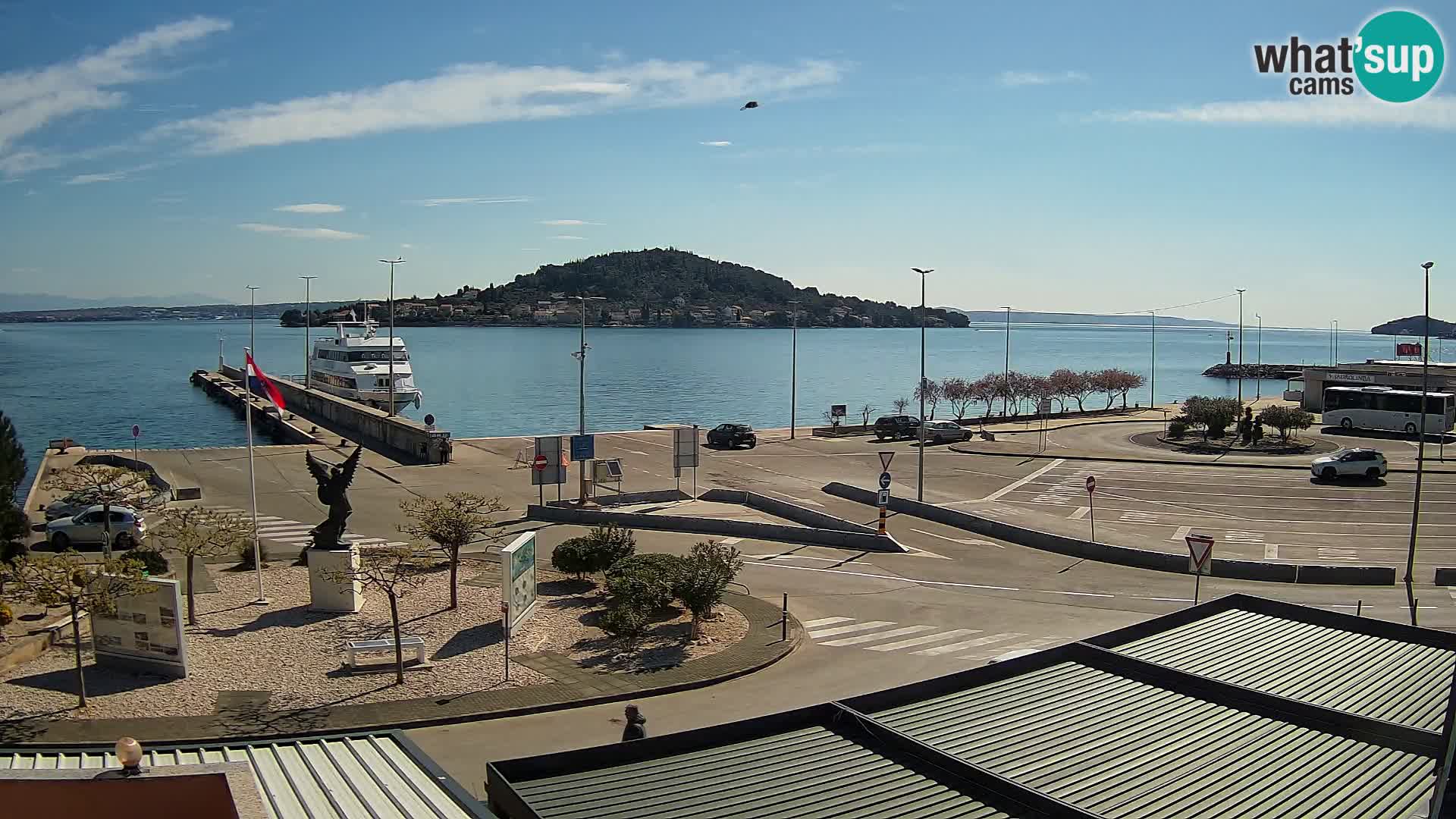 Webcam Ugliano – terminal traghetto da Preko a Zara