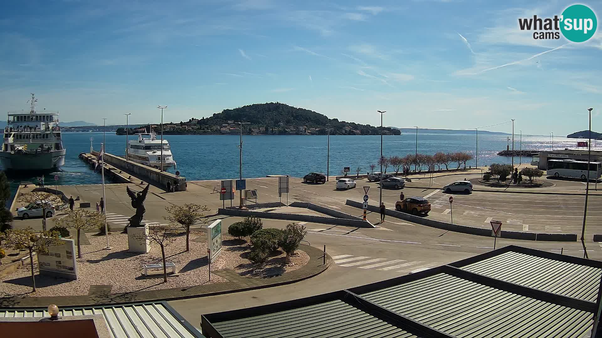 Spletna kamera Ugljan – trajekt Preko – Zadar