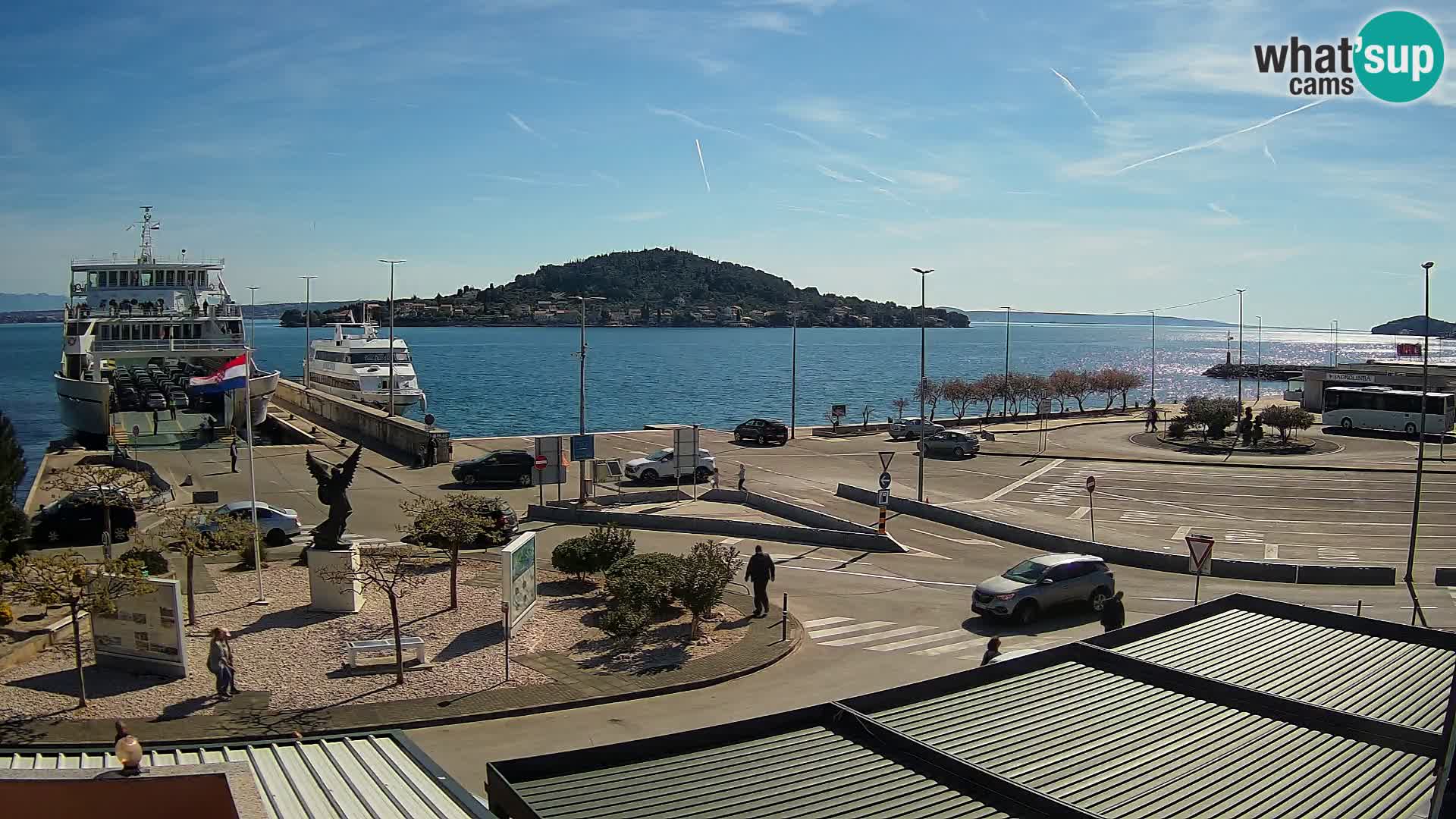 Web kamera Ugljan – Preko trajekt za Zadar