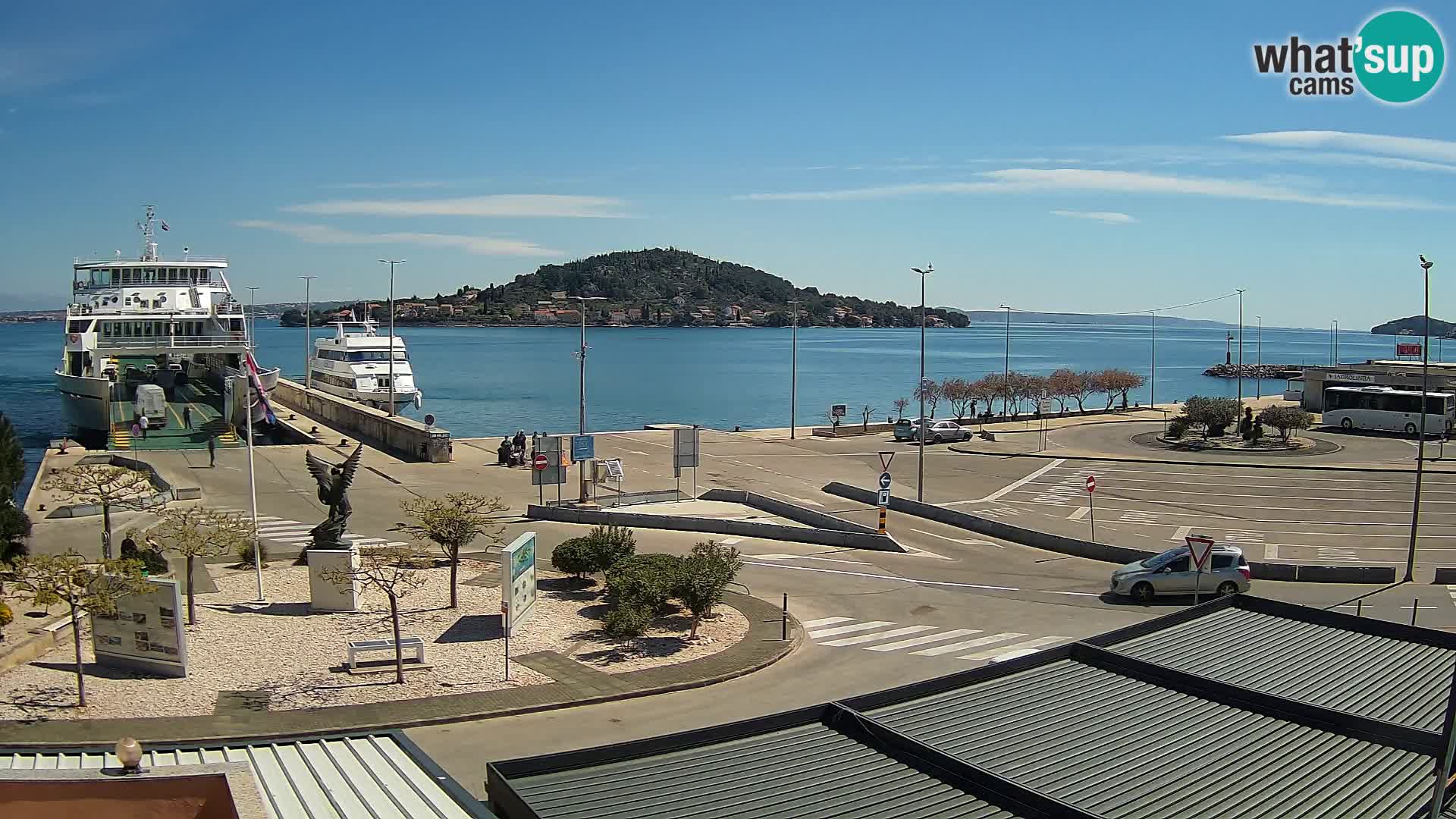 Spletna kamera Ugljan – trajekt Preko – Zadar