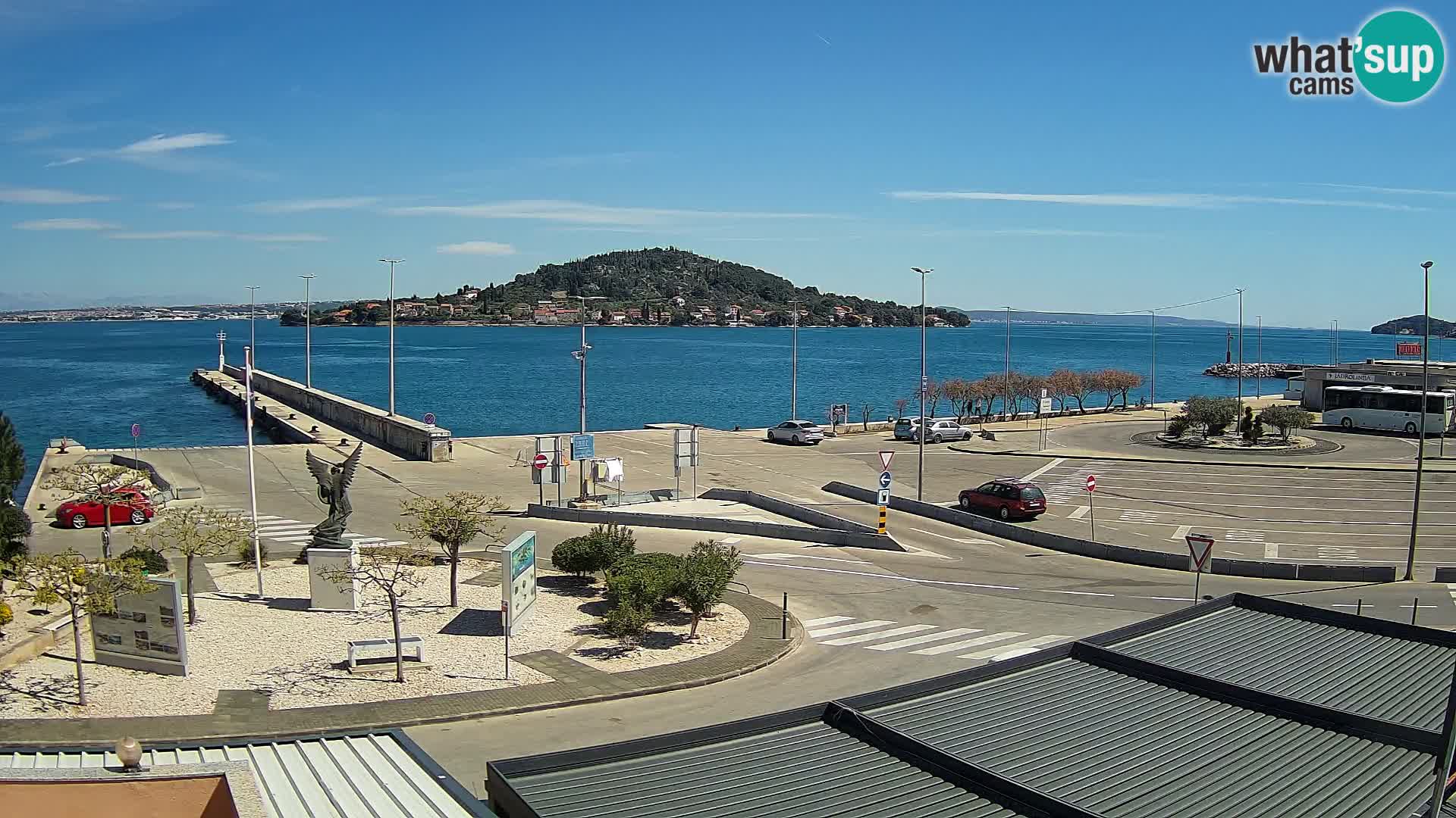 Web kamera Ugljan – Preko trajekt za Zadar