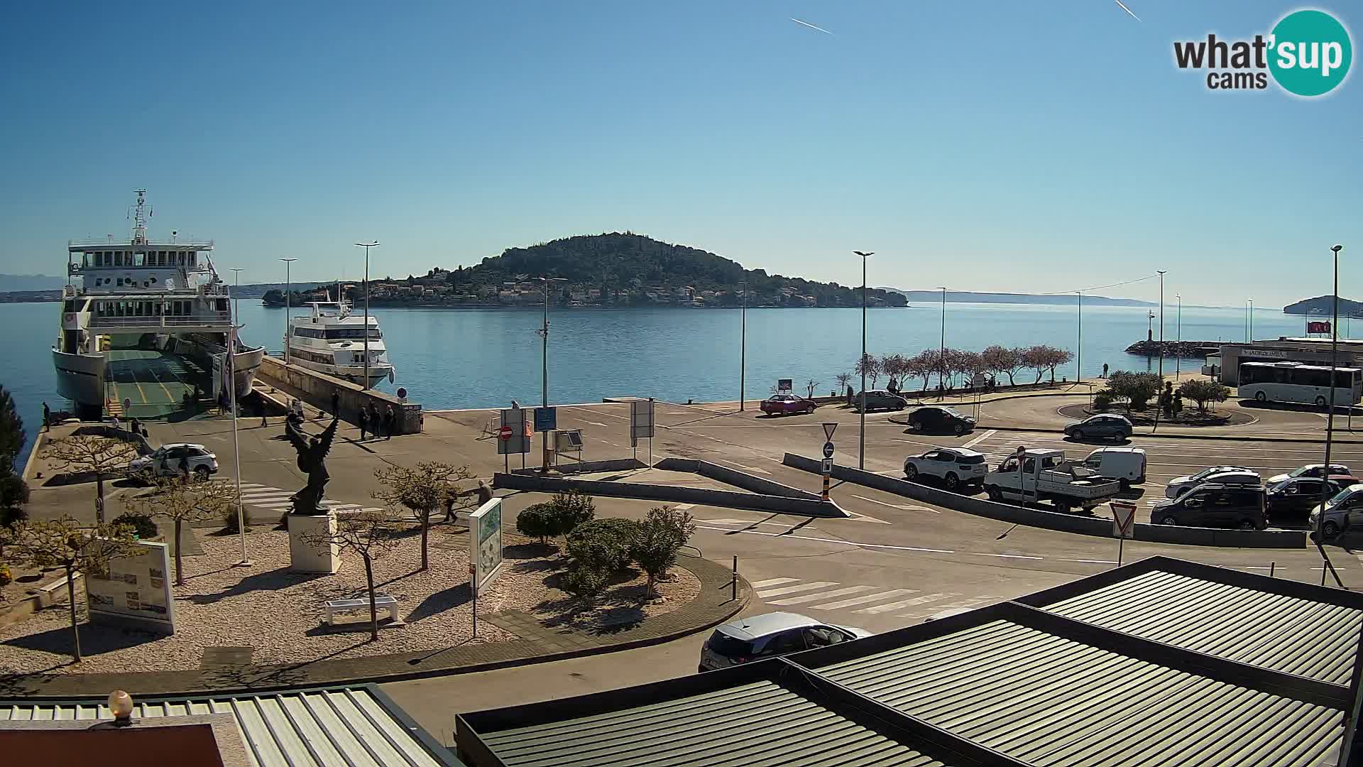 Spletna kamera Ugljan – trajekt Preko – Zadar