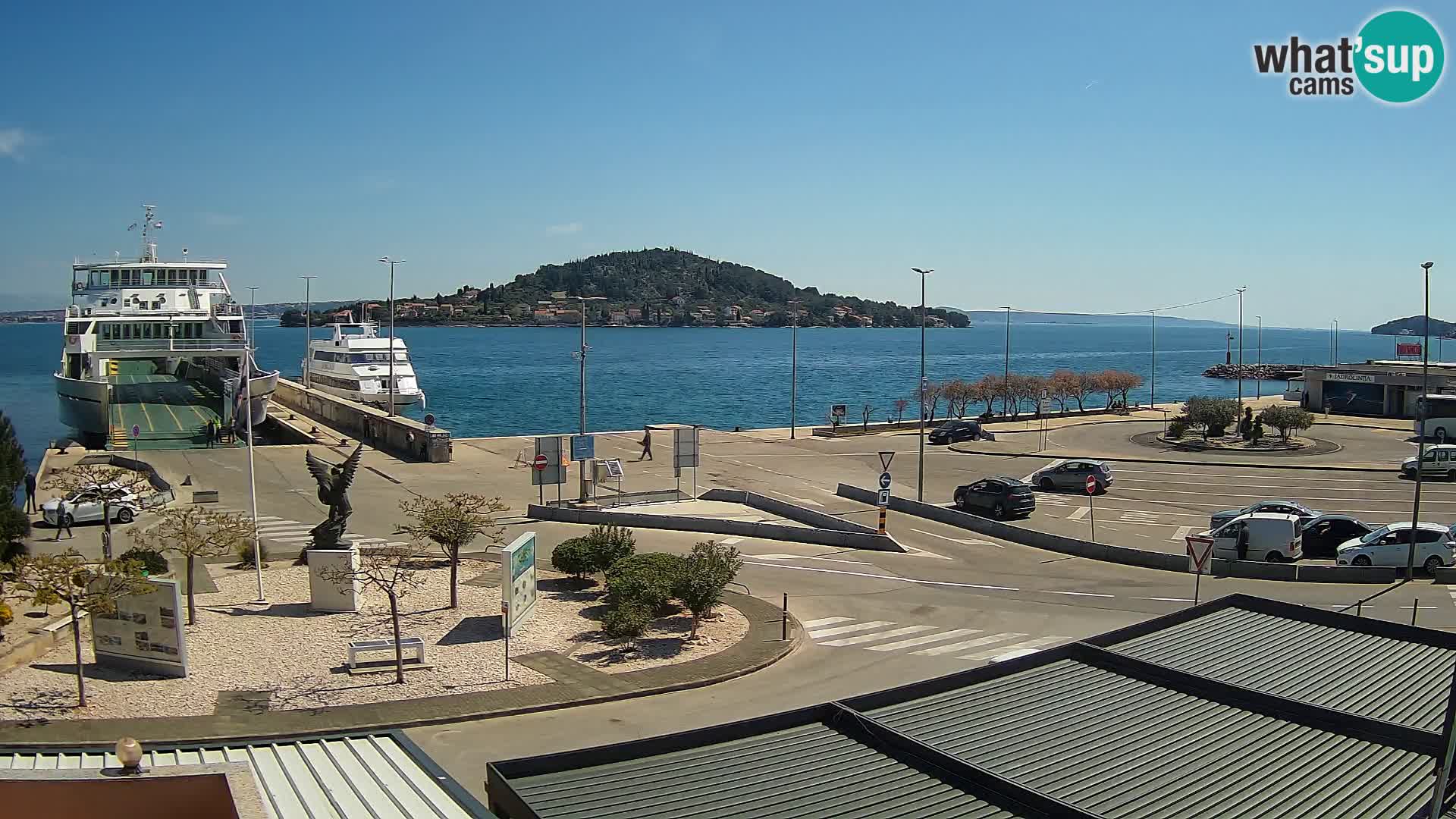 Spletna kamera Ugljan – trajekt Preko – Zadar