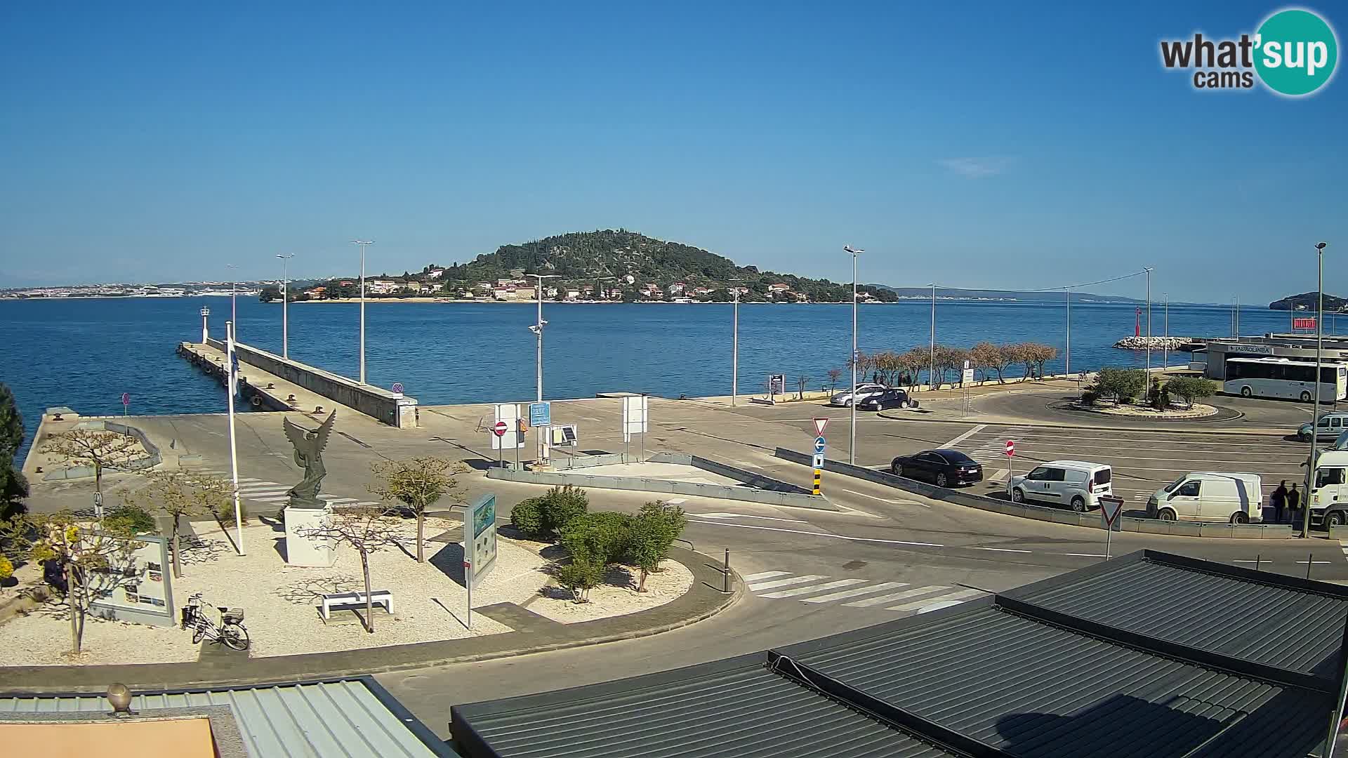 Webcam Ugliano – terminal traghetto da Preko a Zara