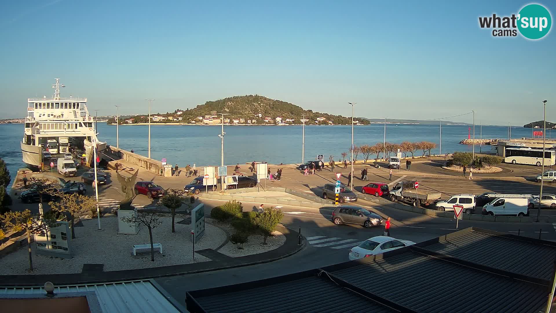 Spletna kamera Ugljan – trajekt Preko – Zadar