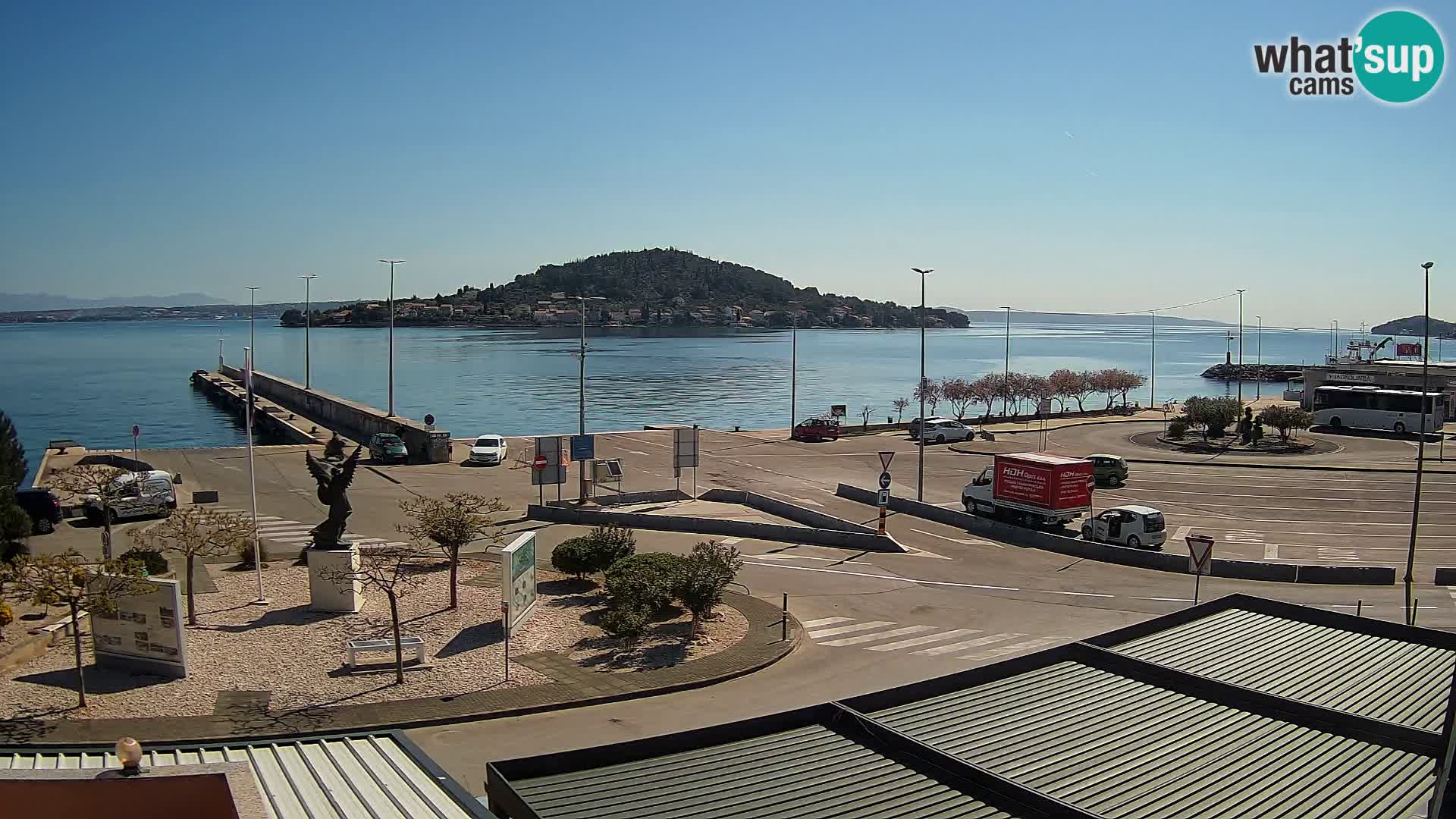 Spletna kamera Ugljan – trajekt Preko – Zadar