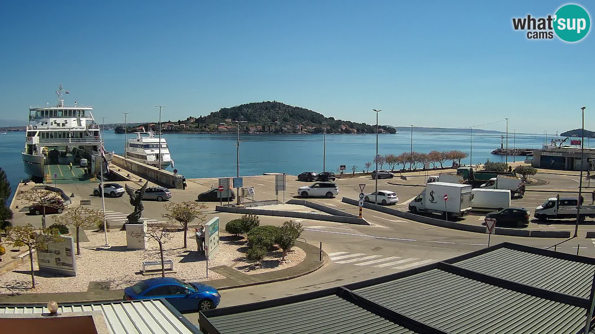 Spletna kamera Ugljan – trajekt Preko – Zadar