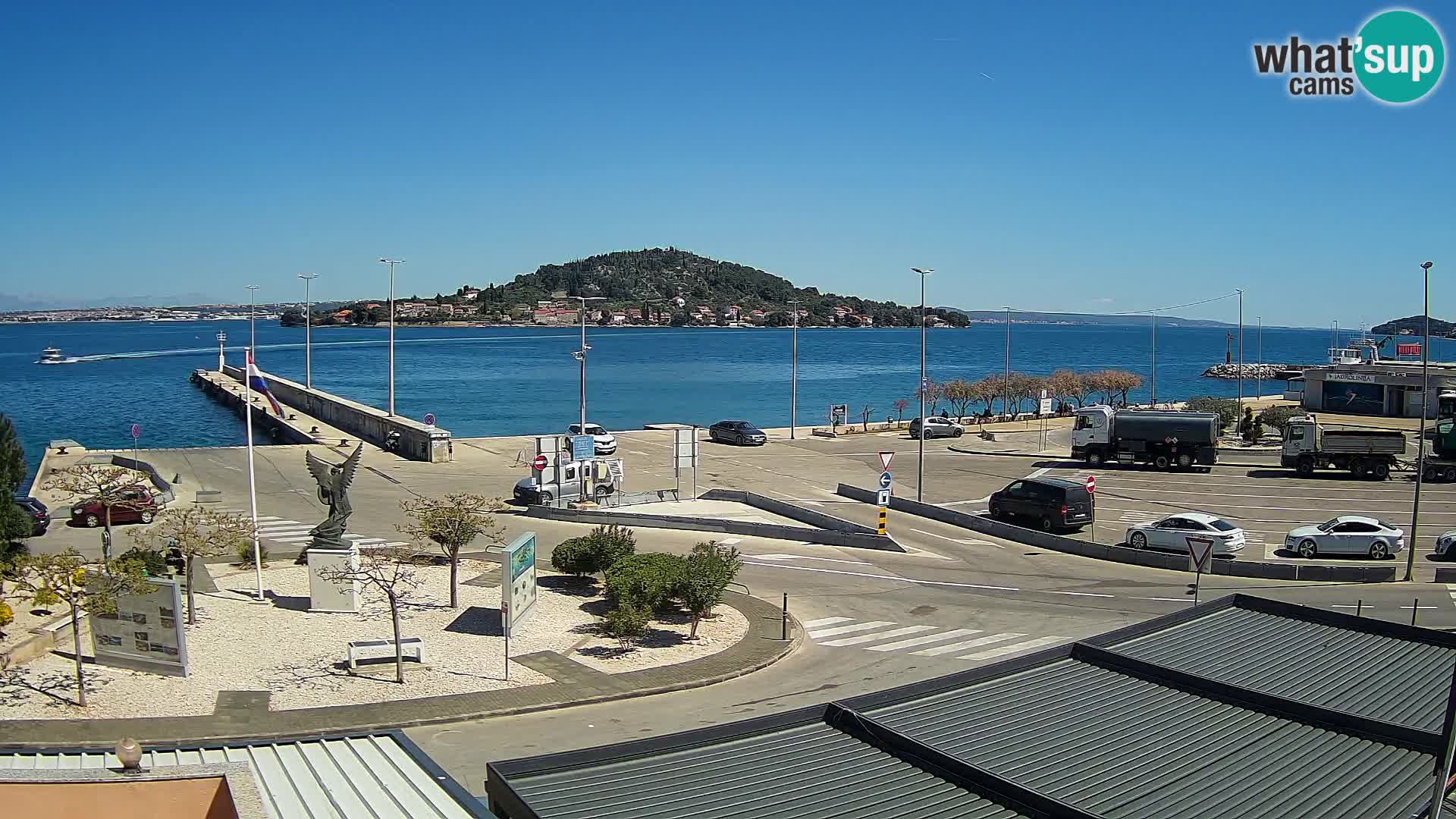 Spletna kamera Ugljan – trajekt Preko – Zadar