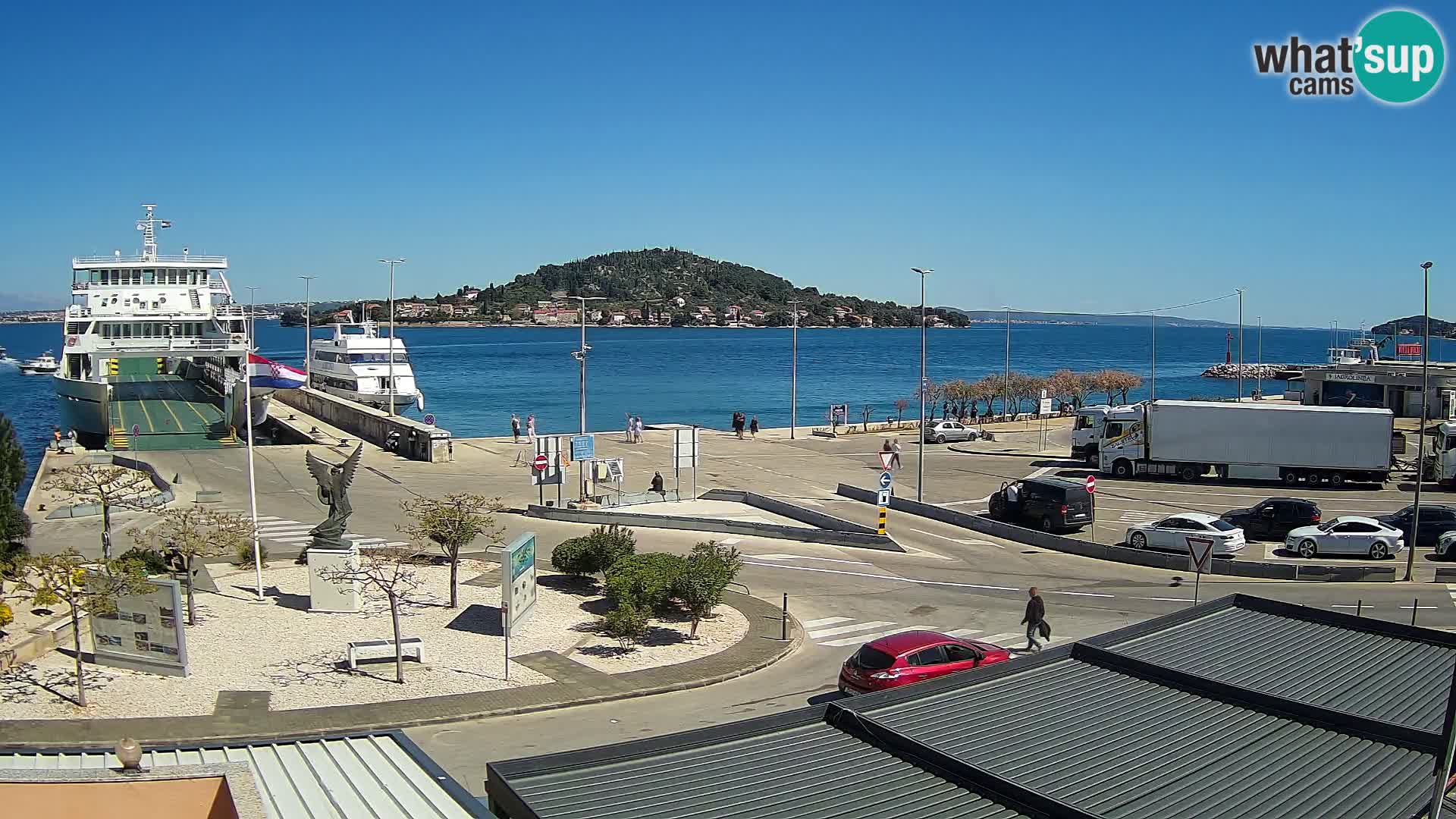 Webcam Ugljan – Preko Ferry to Zadar