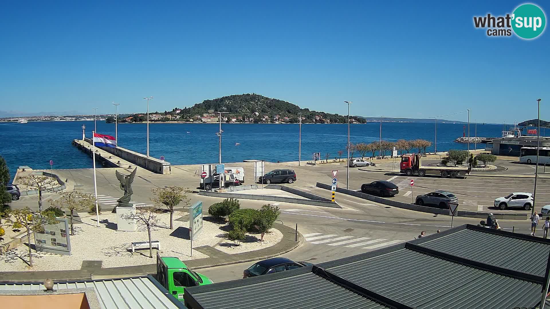 Webcam Ugliano – terminal traghetto da Preko a Zara