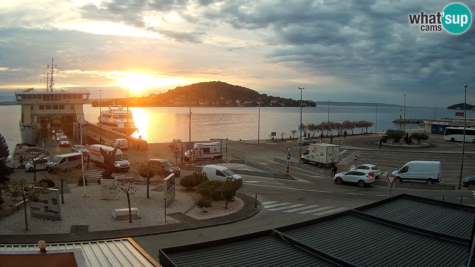 Webcam Ugliano – terminal traghetto da Preko a Zara