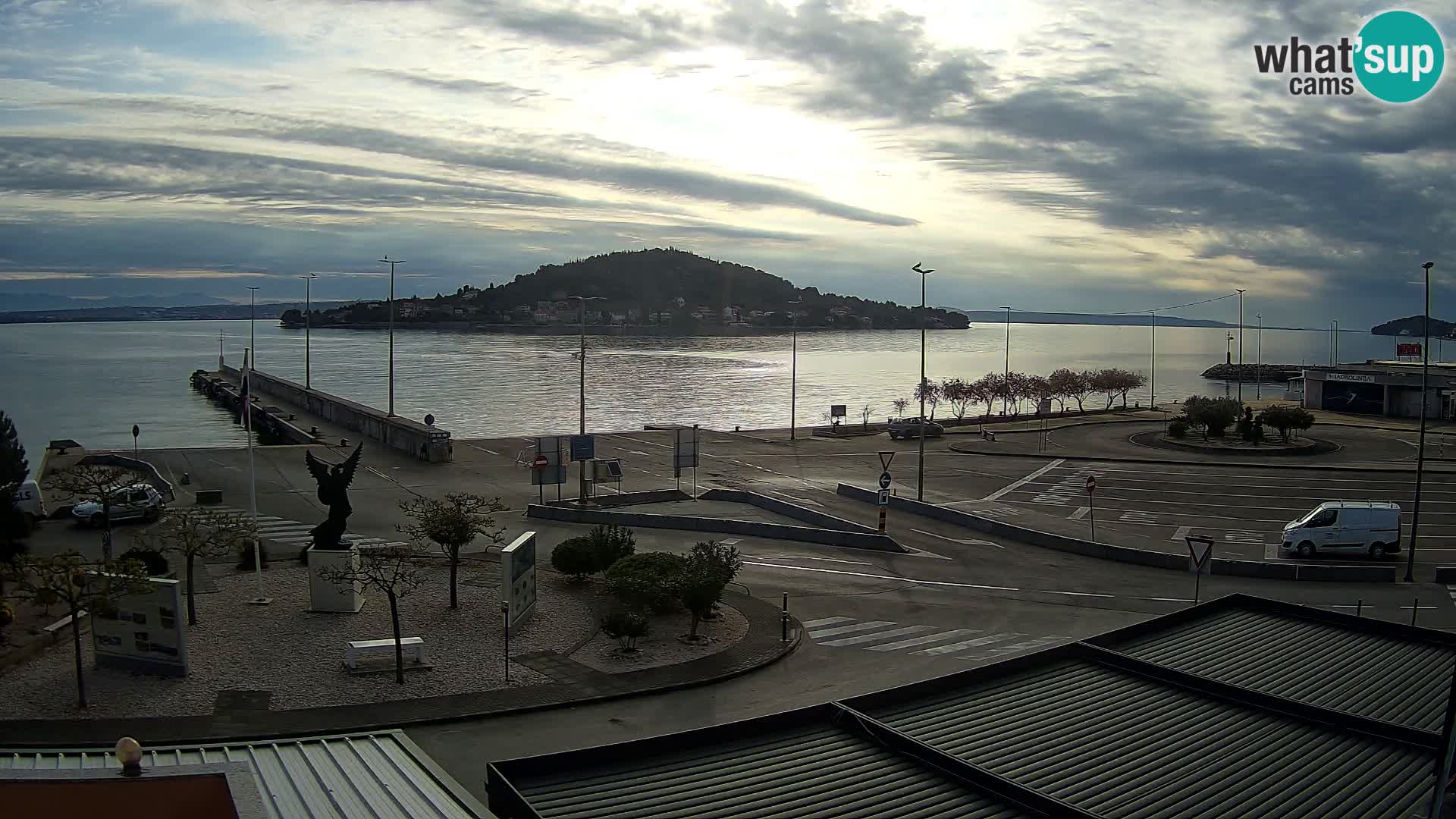 Webcam Ugliano – terminal traghetto da Preko a Zara