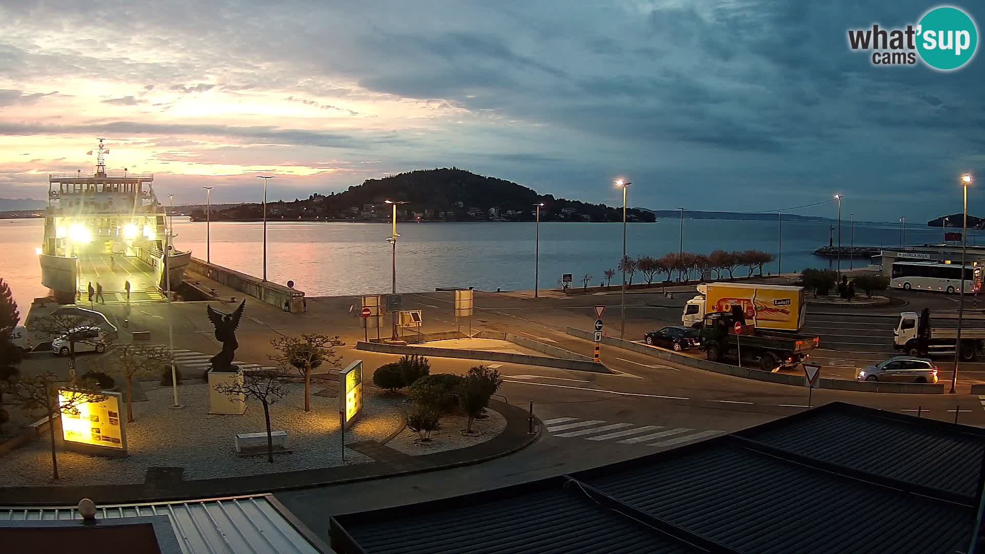 Web kamera Ugljan – Preko trajekt za Zadar