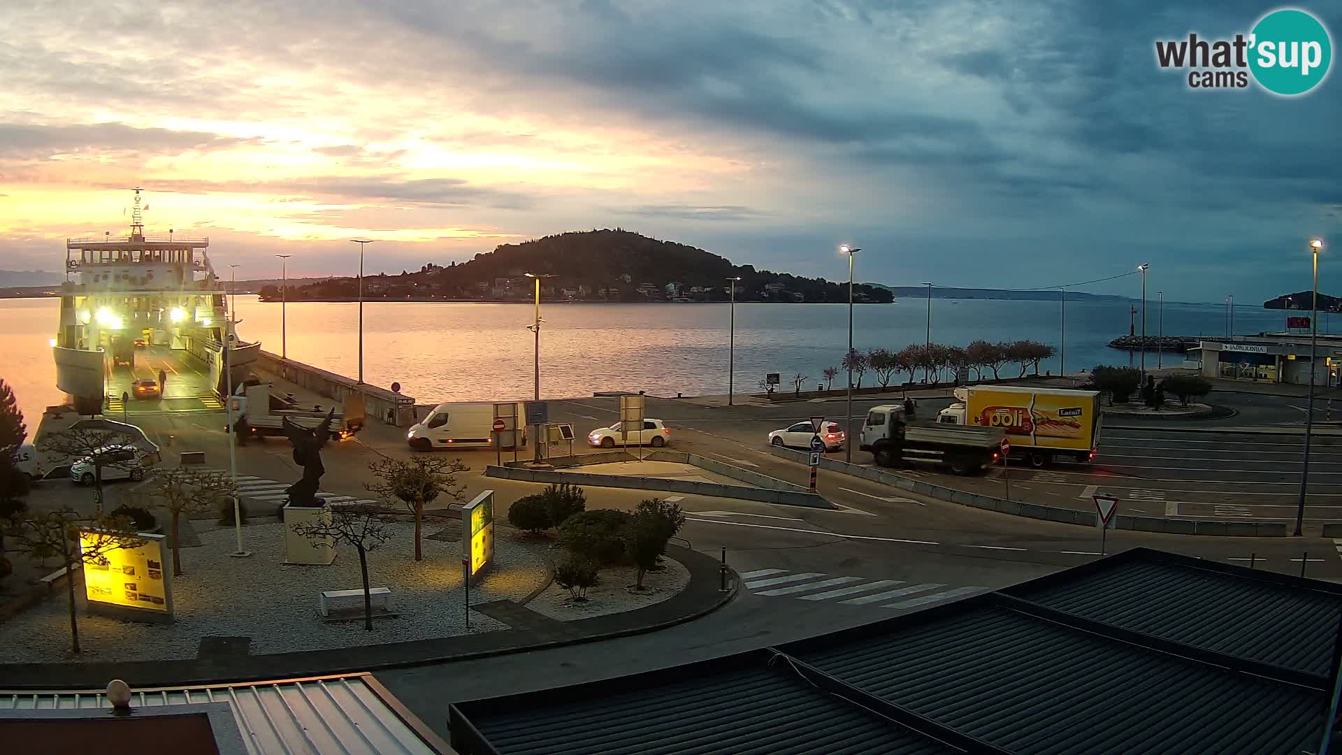 Spletna kamera Ugljan – trajekt Preko – Zadar