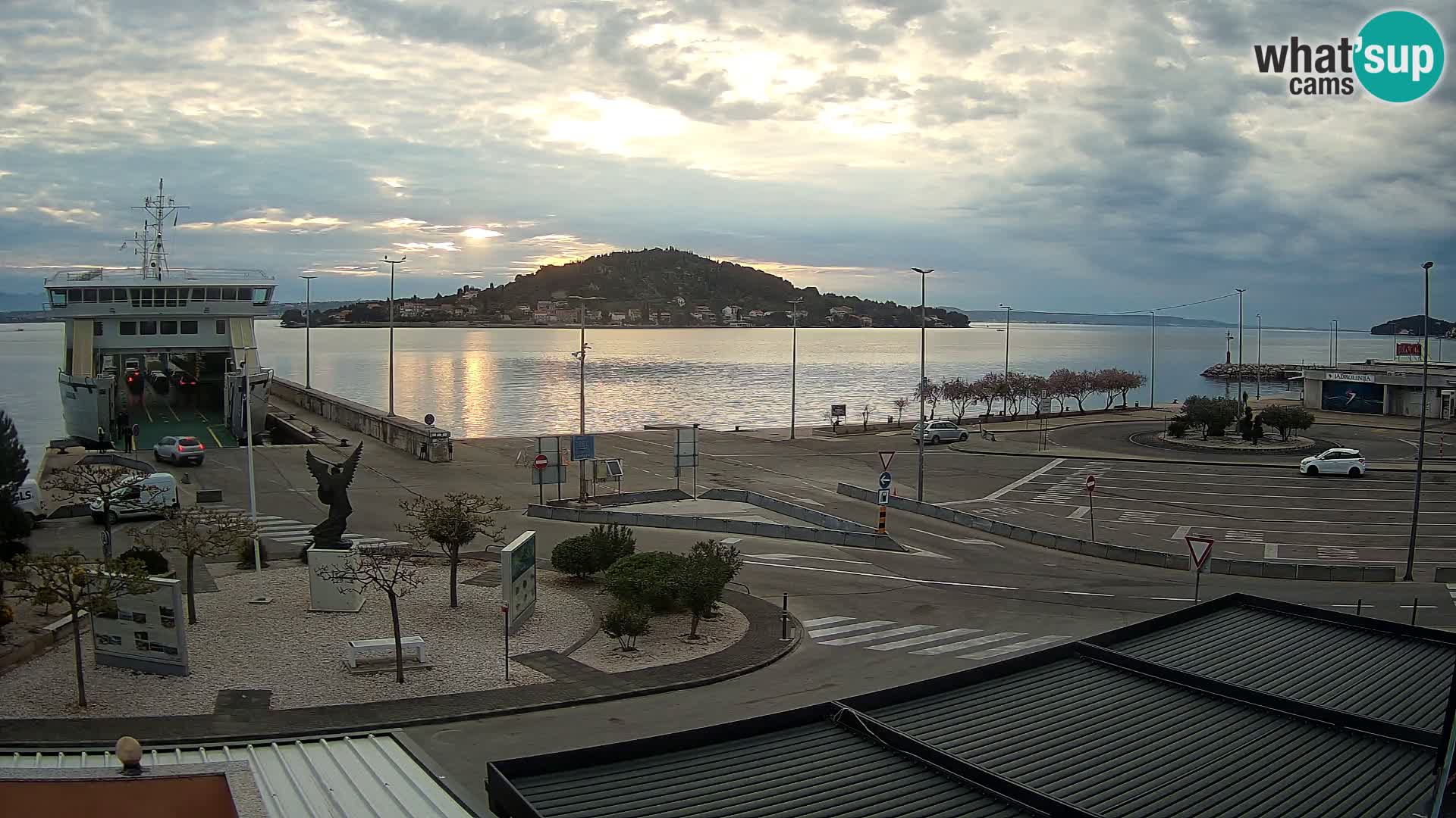 Webcam Ugliano – terminal traghetto da Preko a Zara