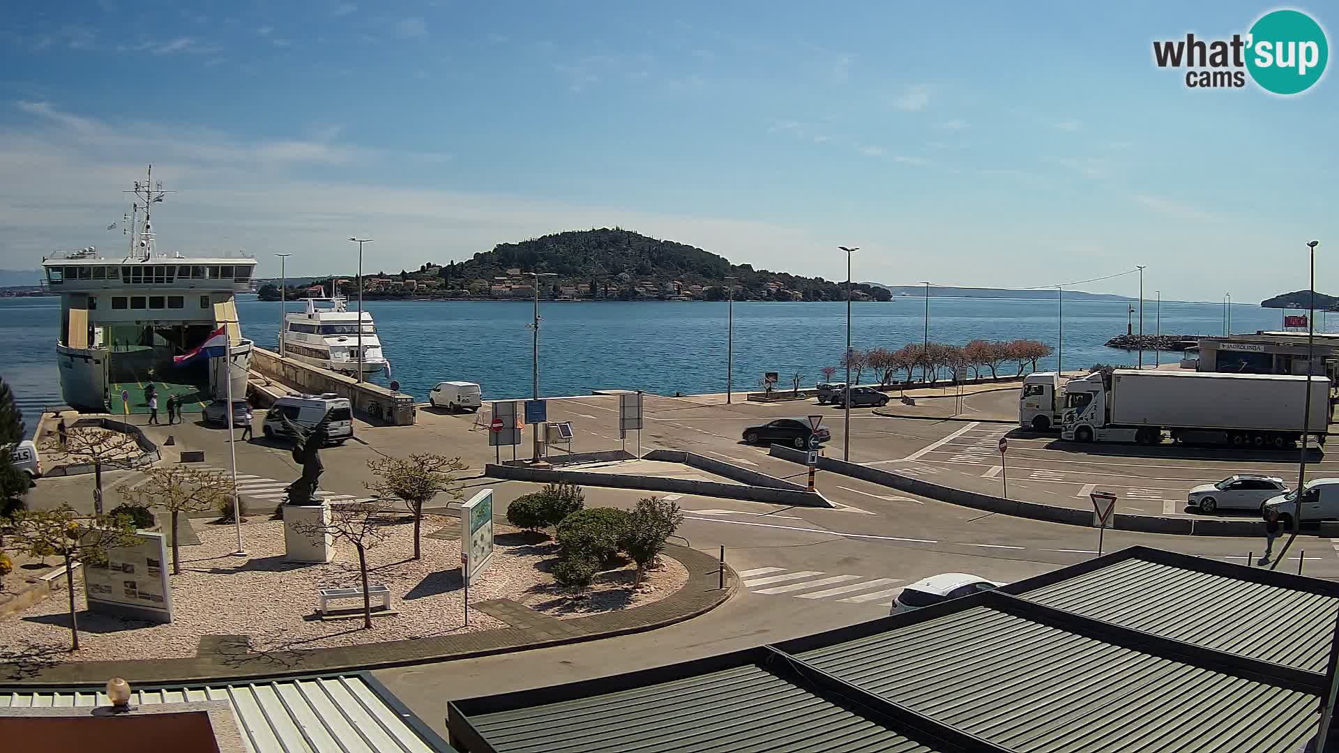Webcam Ugljan – Preko Ferry to Zadar