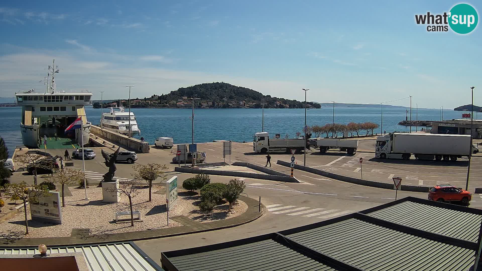 Web kamera Ugljan – Preko trajekt za Zadar