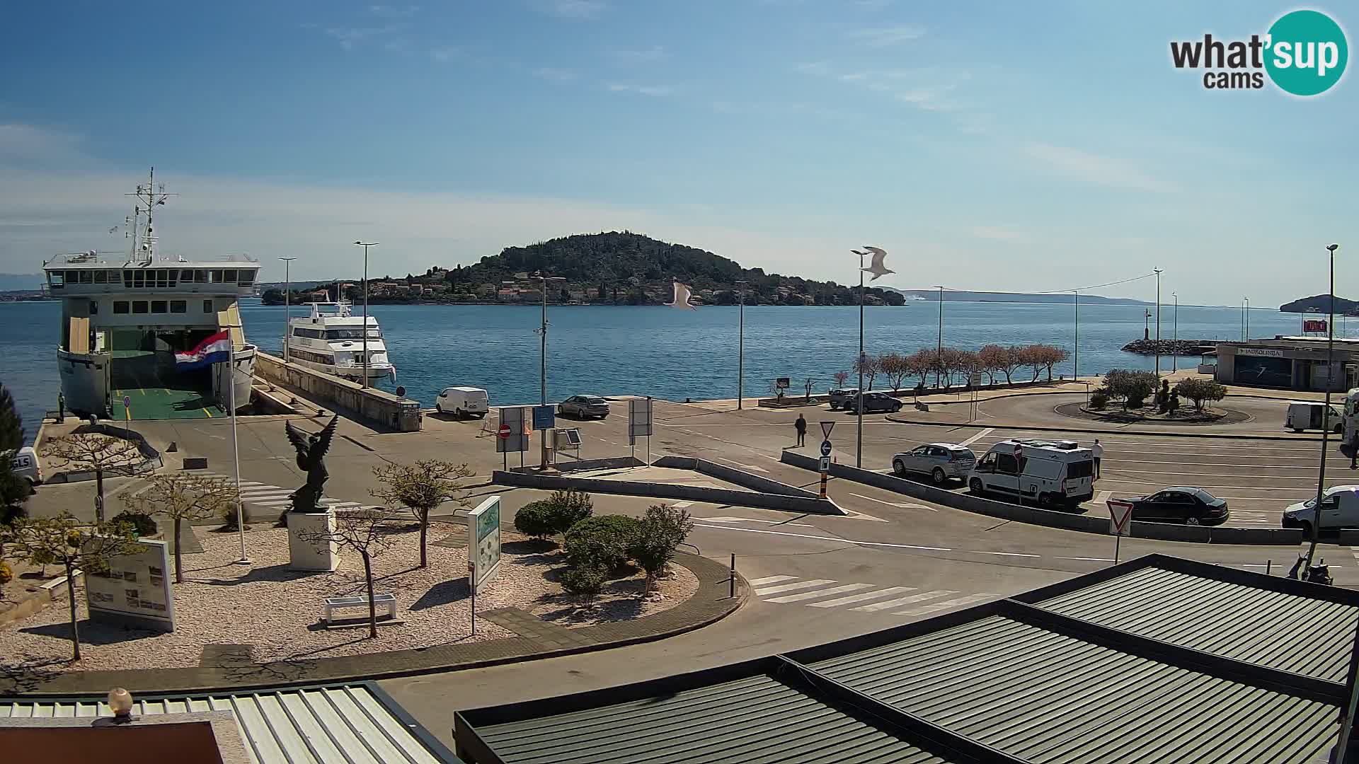 Spletna kamera Ugljan – trajekt Preko – Zadar