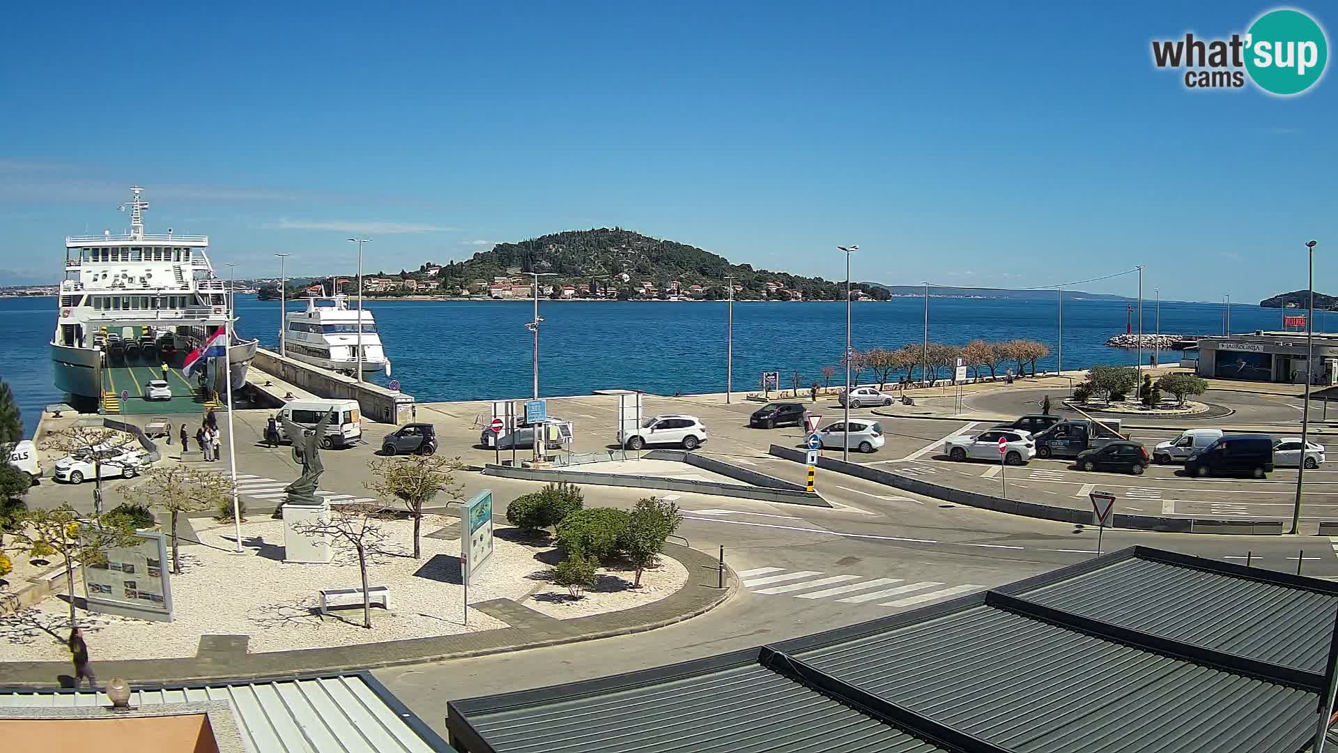 Spletna kamera Ugljan – trajekt Preko – Zadar