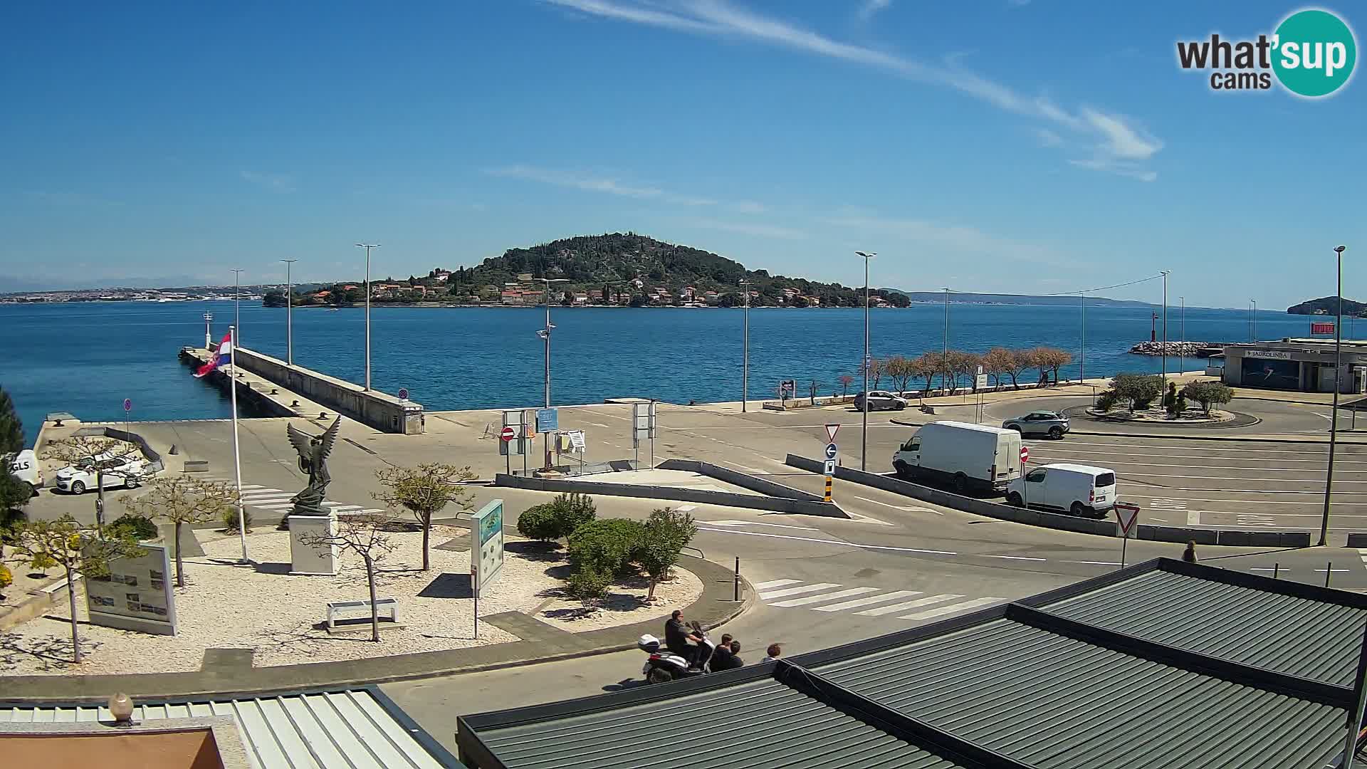 Webcam Ugliano – terminal traghetto da Preko a Zara