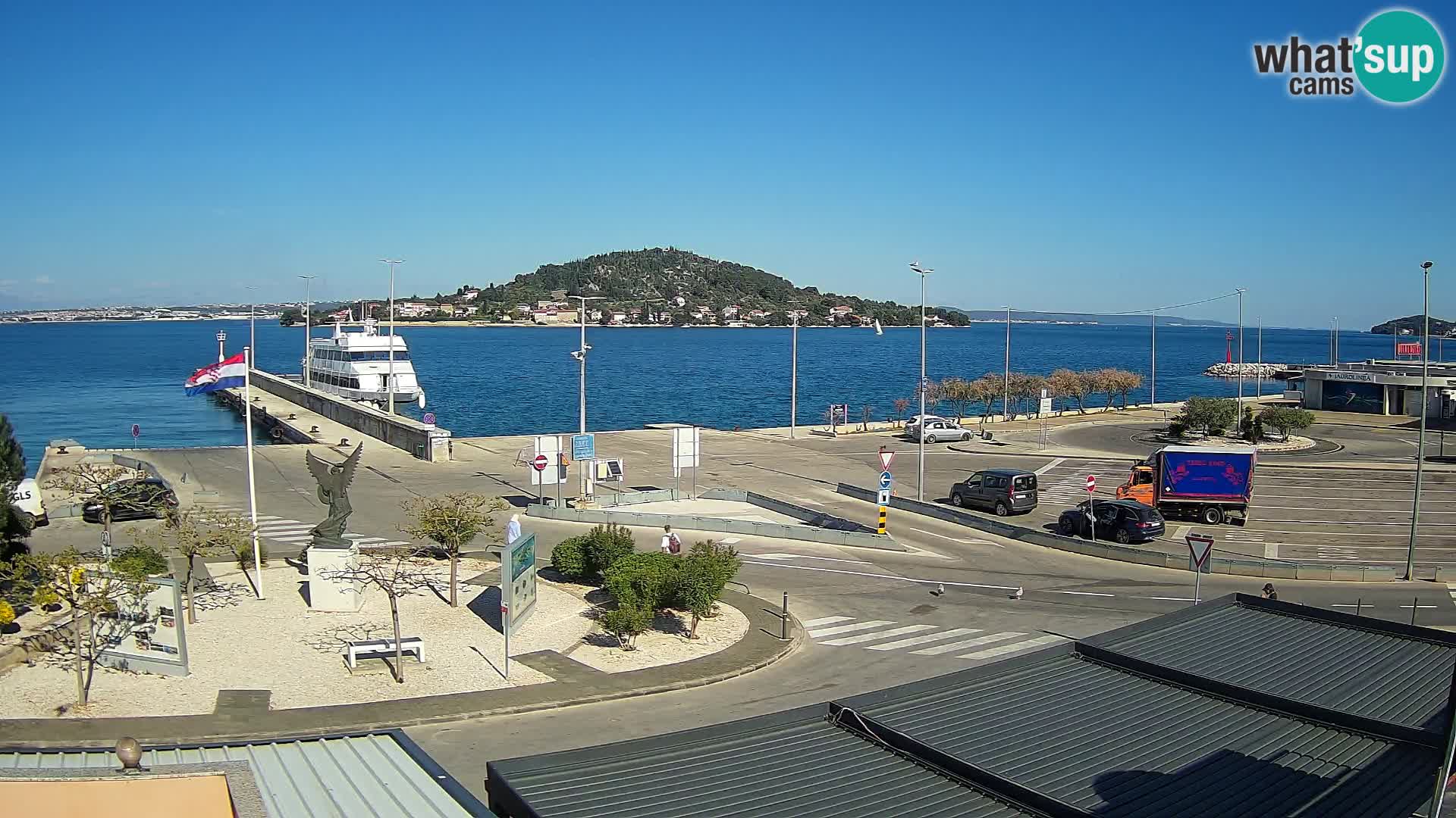 Webcam Ugliano – terminal traghetto da Preko a Zara