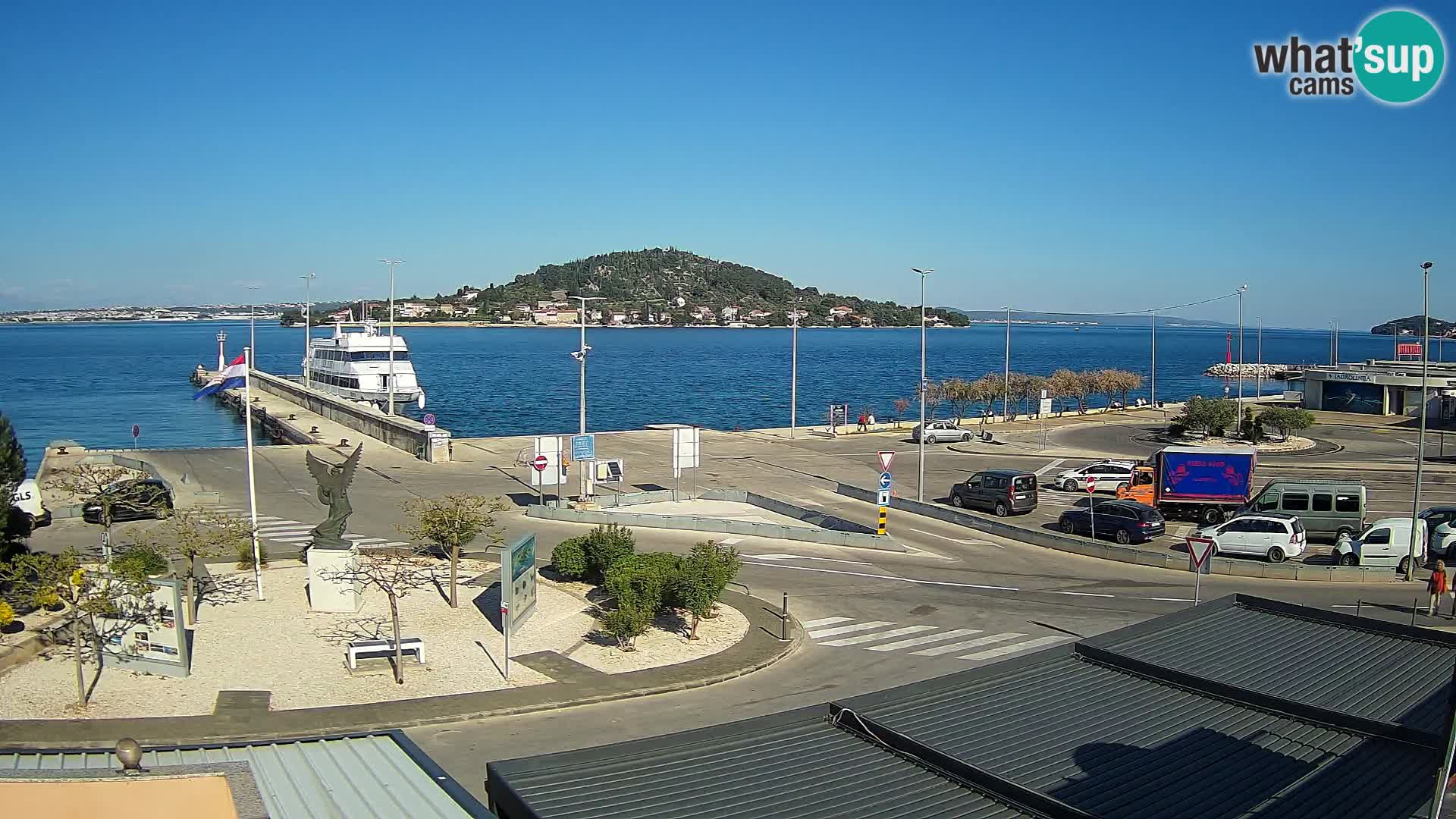 Webcam Ugliano – terminal traghetto da Preko a Zara