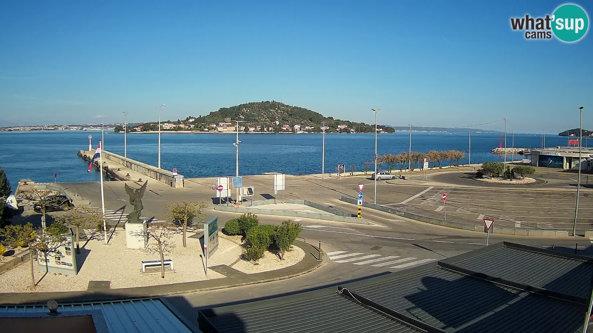 Webcam Ugliano – terminal traghetto da Preko a Zara