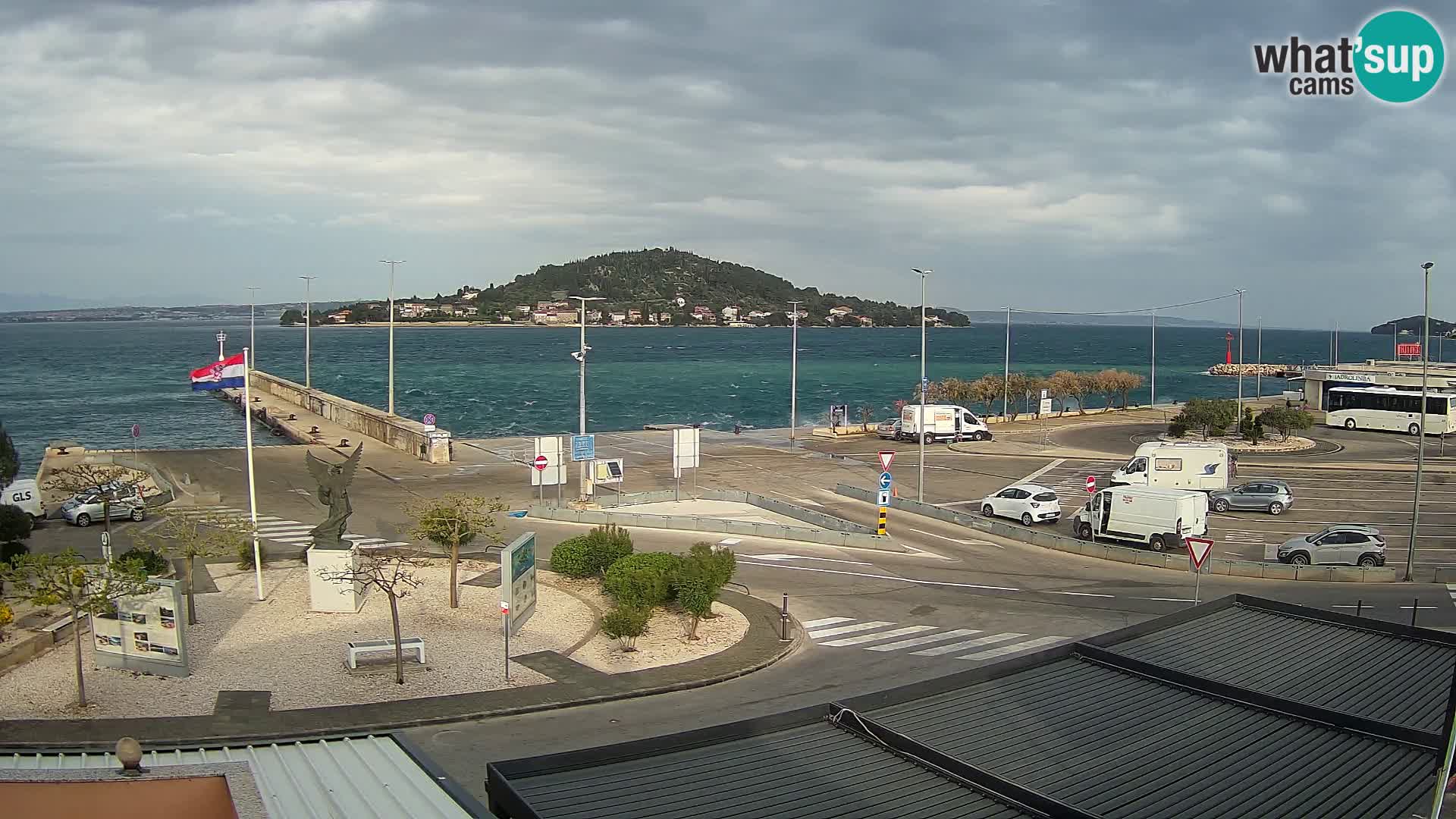 Web kamera Ugljan – Preko trajekt za Zadar