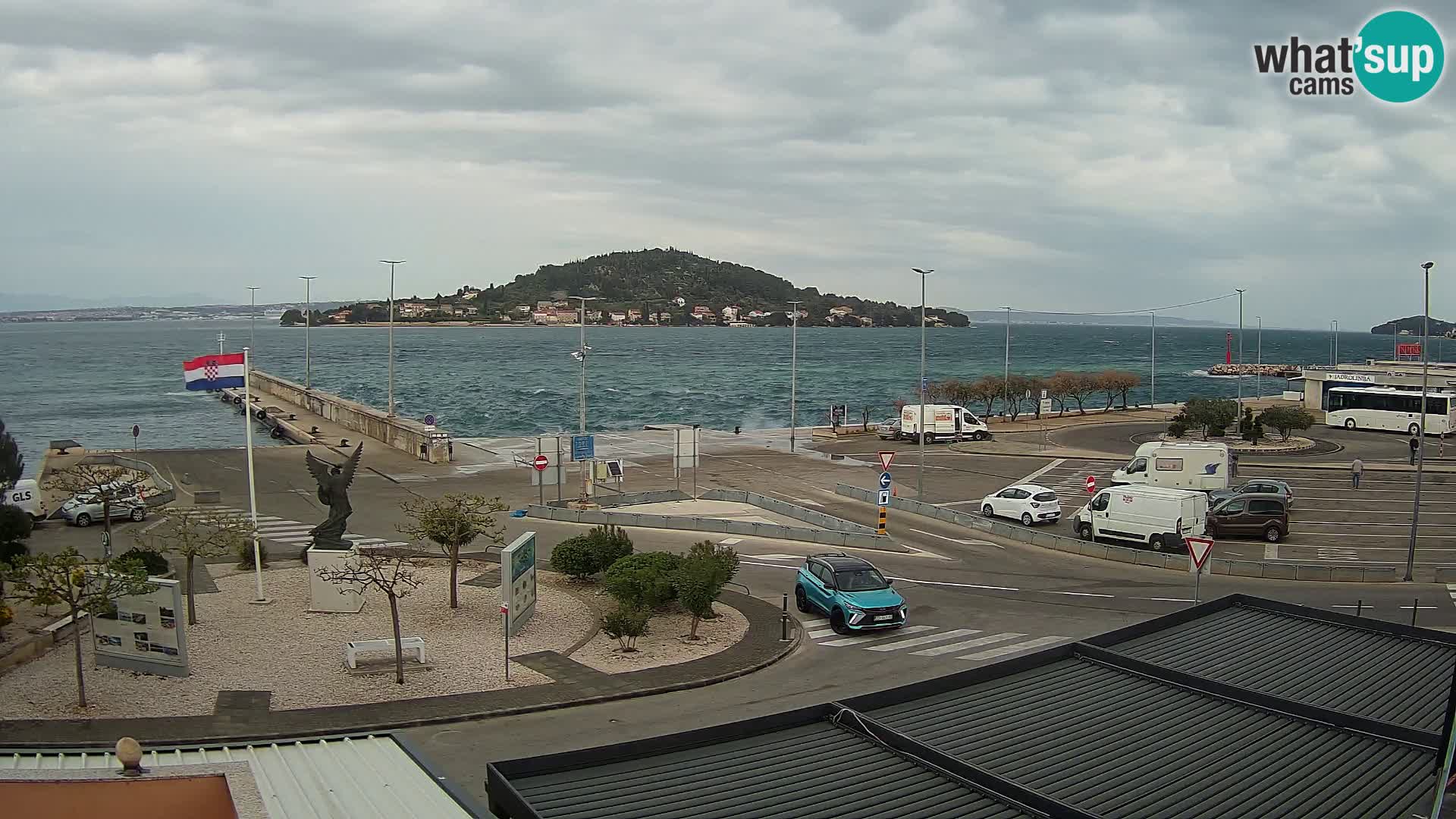 Web kamera Ugljan – Preko trajekt za Zadar