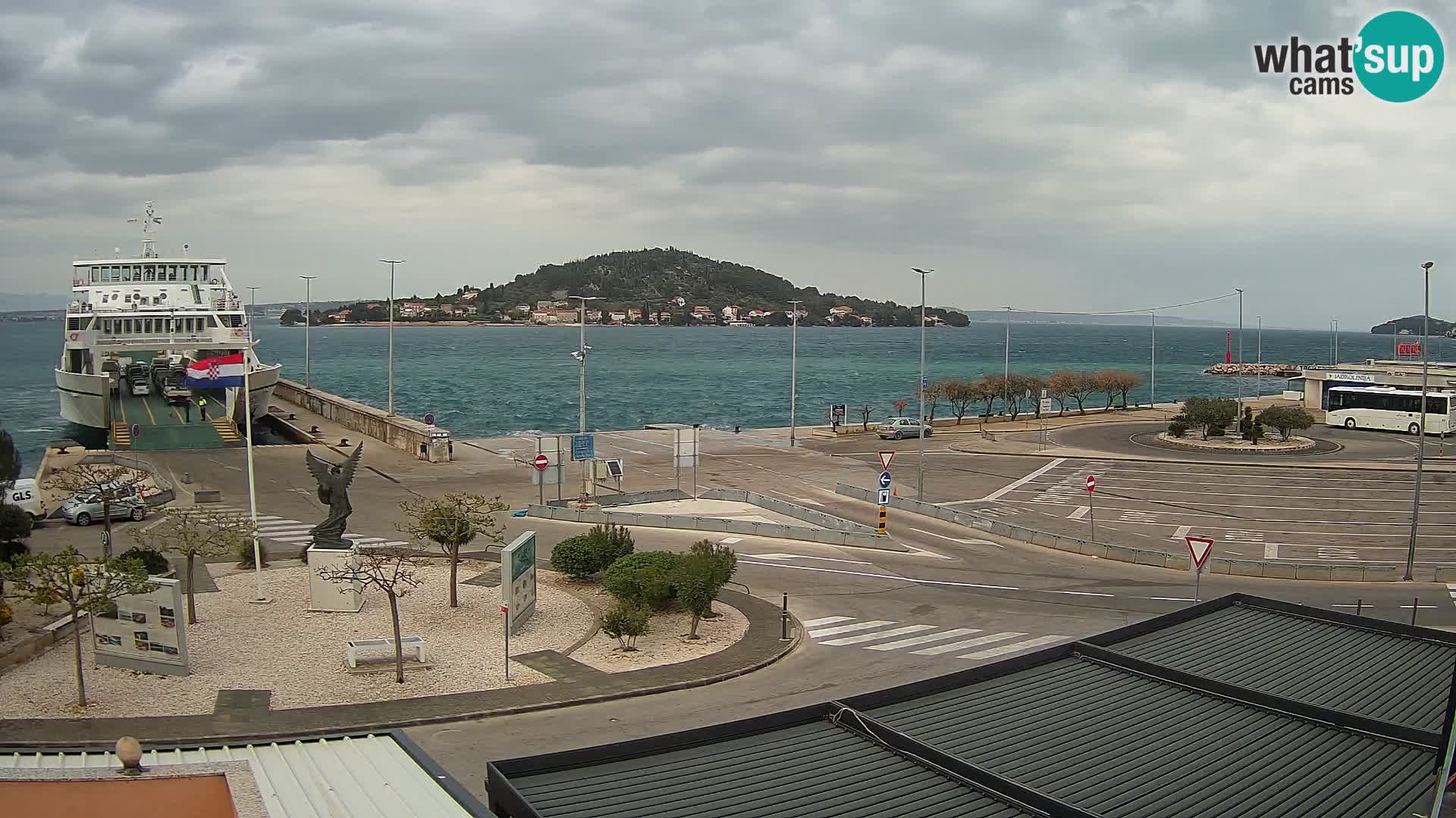 Web kamera Ugljan – Preko trajekt za Zadar