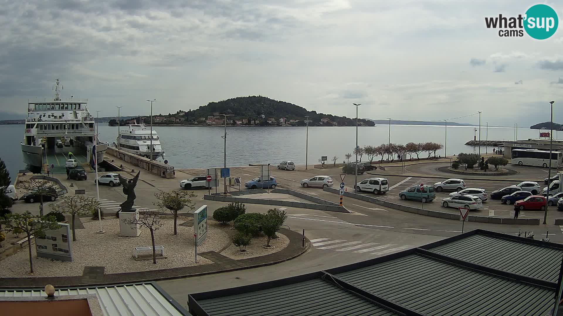 Web kamera Ugljan – Preko trajekt za Zadar