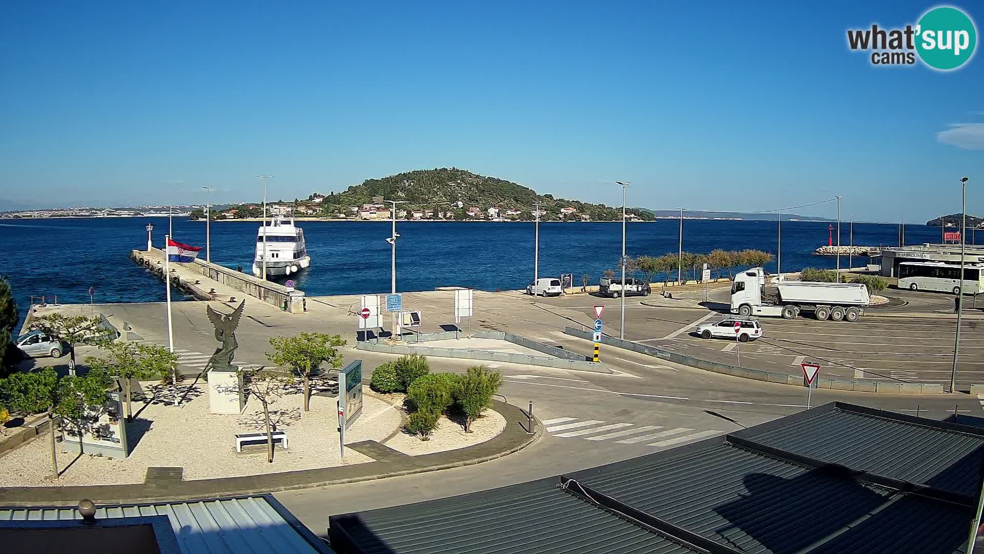 Web kamera Ugljan – Preko trajekt za Zadar