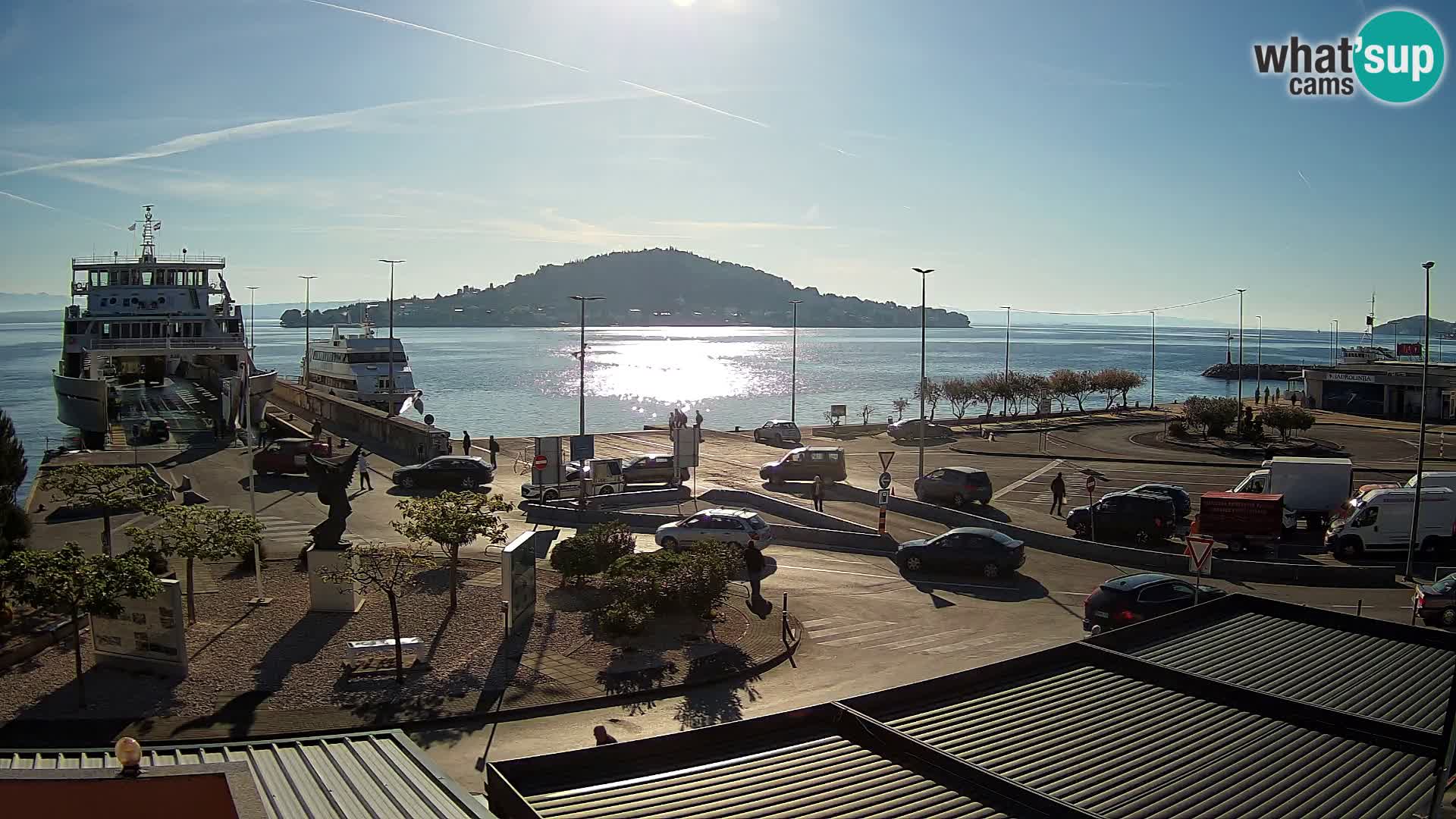 Spletna kamera Ugljan – trajekt Preko – Zadar