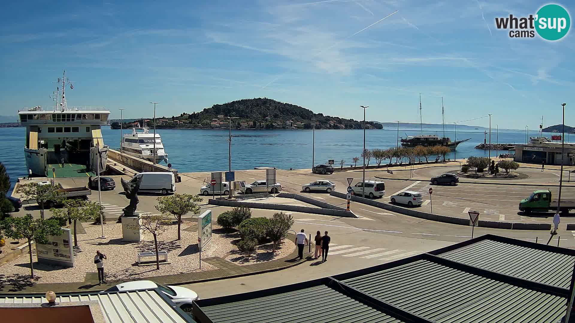 Spletna kamera Ugljan – trajekt Preko – Zadar