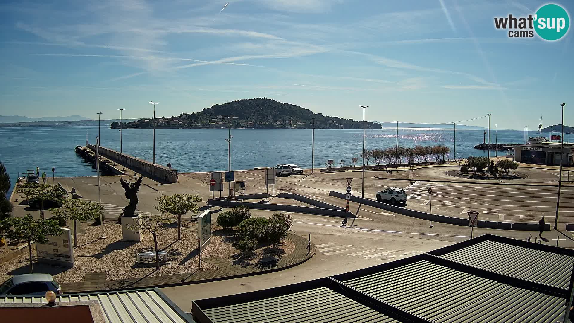 Spletna kamera Ugljan – trajekt Preko – Zadar