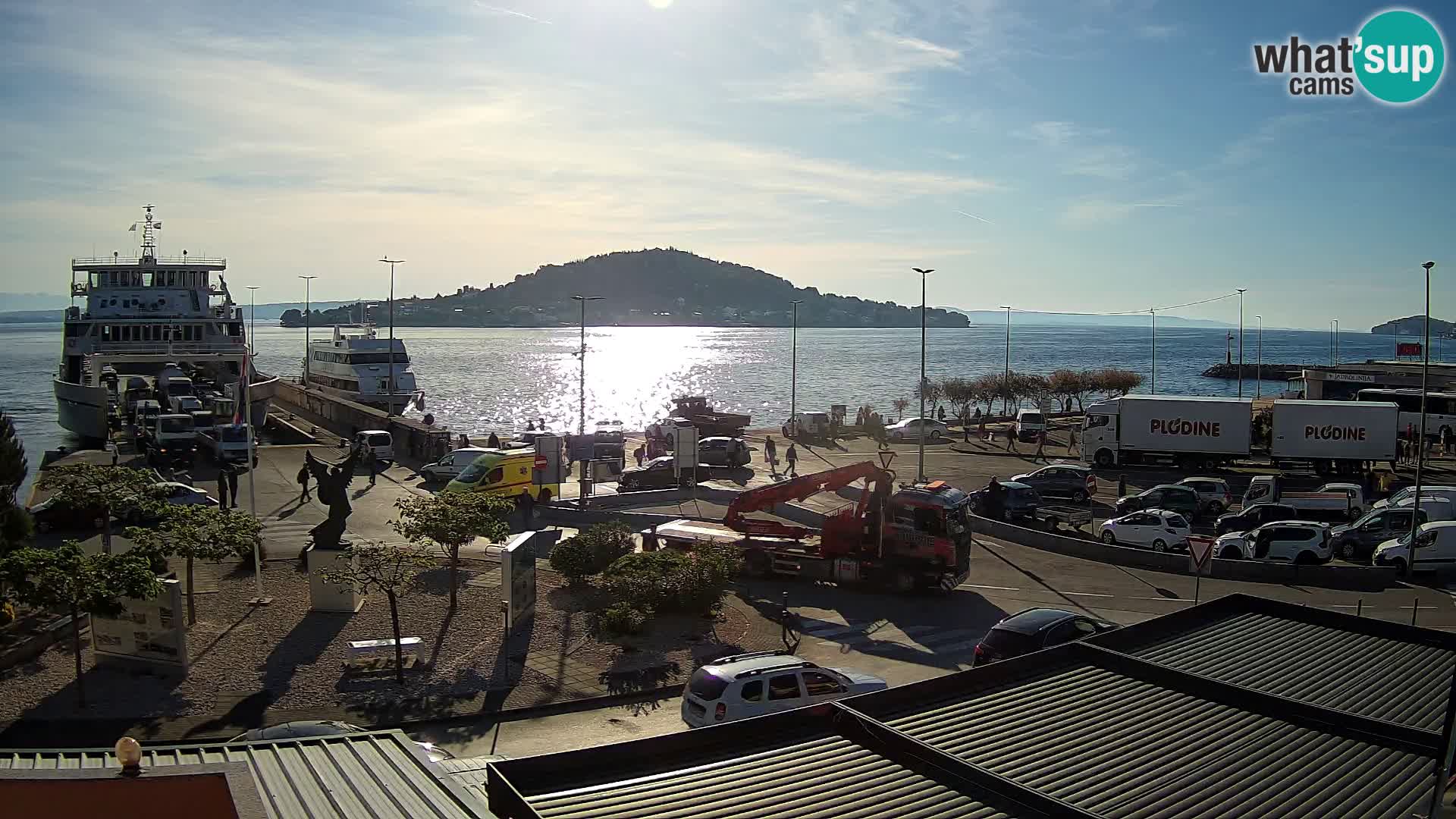 Spletna kamera Ugljan – trajekt Preko – Zadar