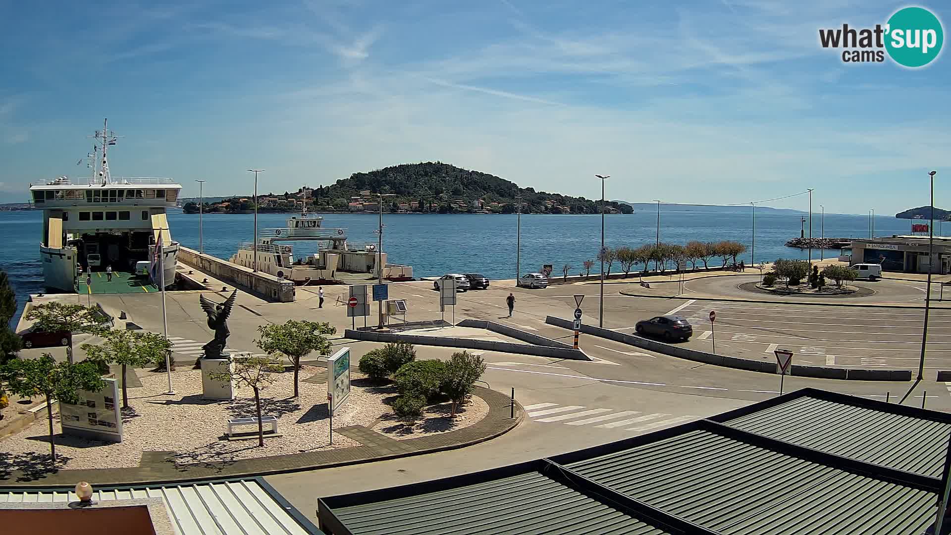 Spletna kamera Ugljan – trajekt Preko – Zadar