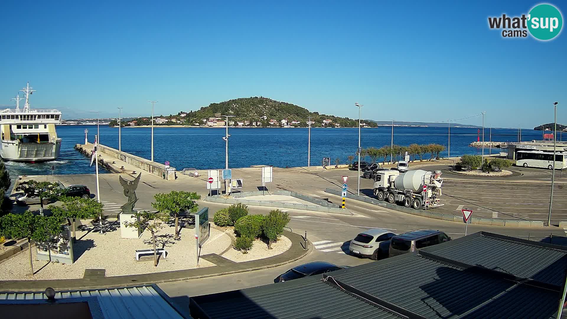 Spletna kamera Ugljan – trajekt Preko – Zadar