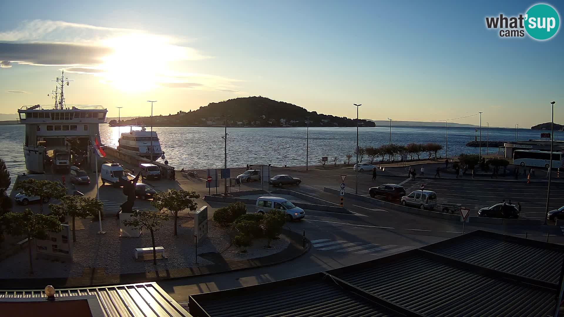 Spletna kamera Ugljan – trajekt Preko – Zadar