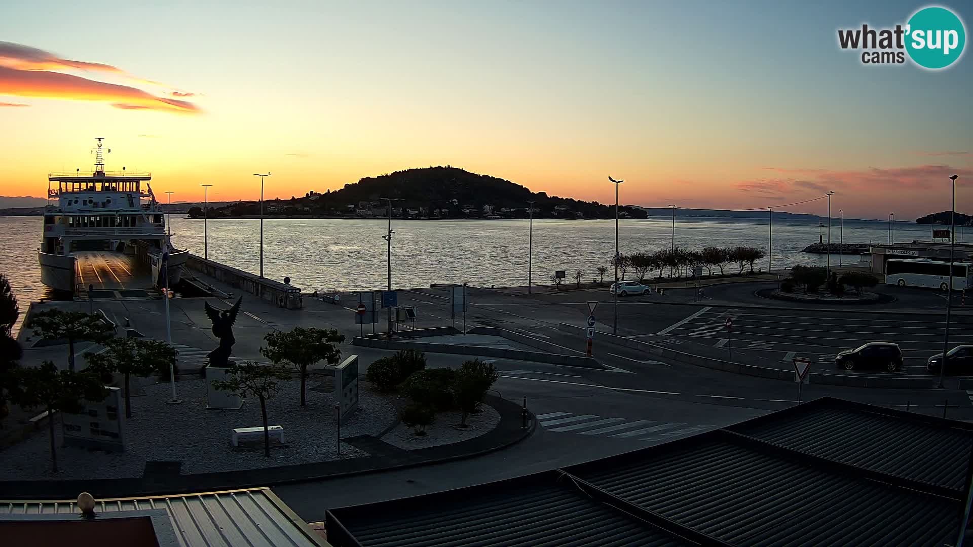 Web kamera Ugljan – Preko trajekt za Zadar