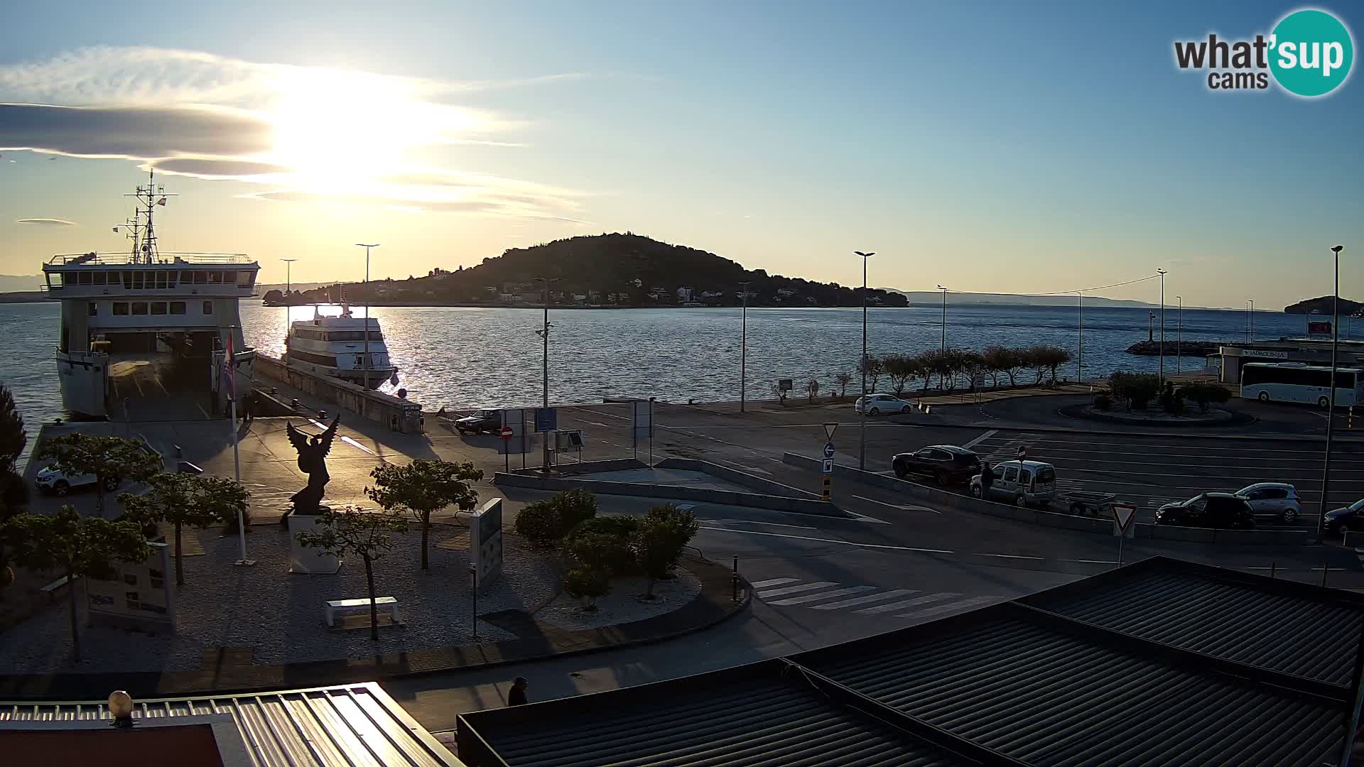 Spletna kamera Ugljan – trajekt Preko – Zadar