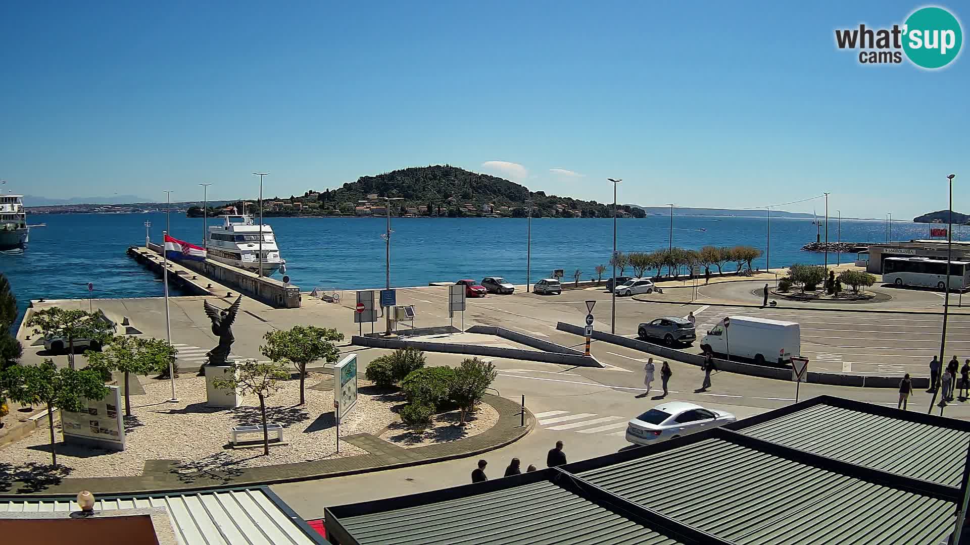 Webcam Ugliano – terminal traghetto da Preko a Zara