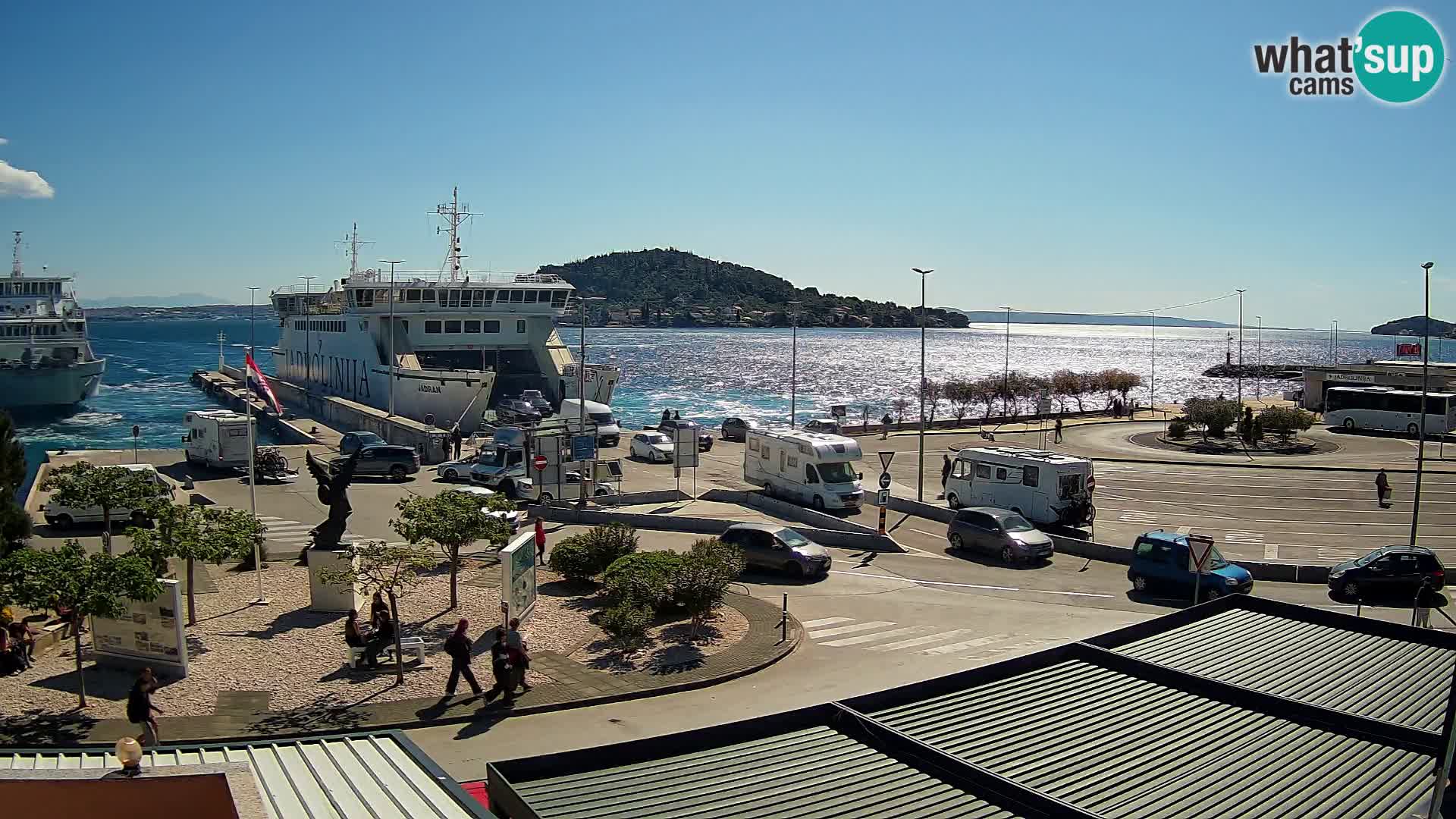 Web kamera Ugljan – Preko trajekt za Zadar