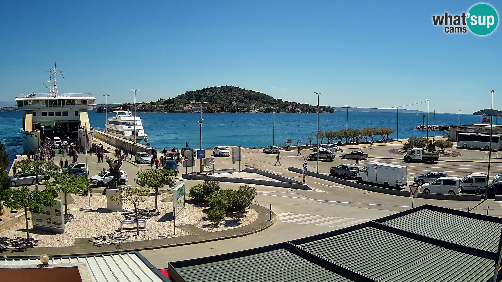 Spletna kamera Ugljan – trajekt Preko – Zadar