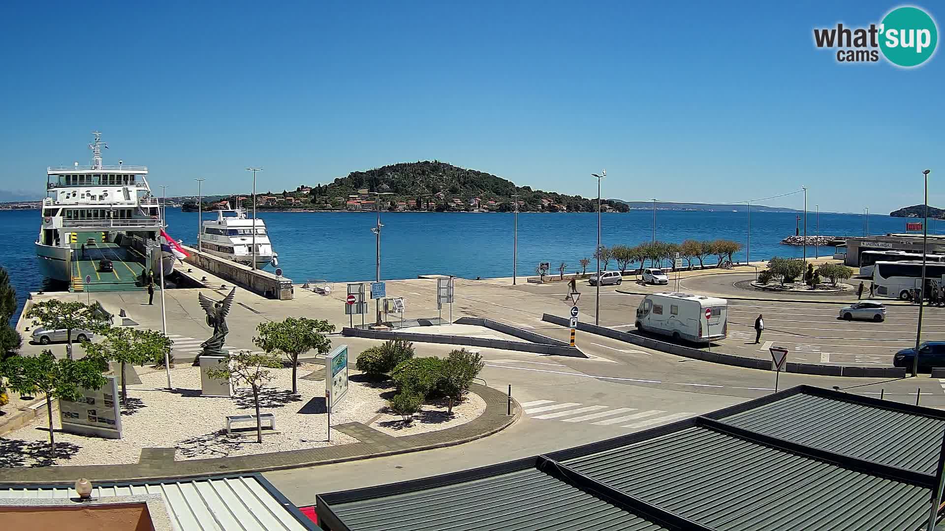 Spletna kamera Ugljan – trajekt Preko – Zadar