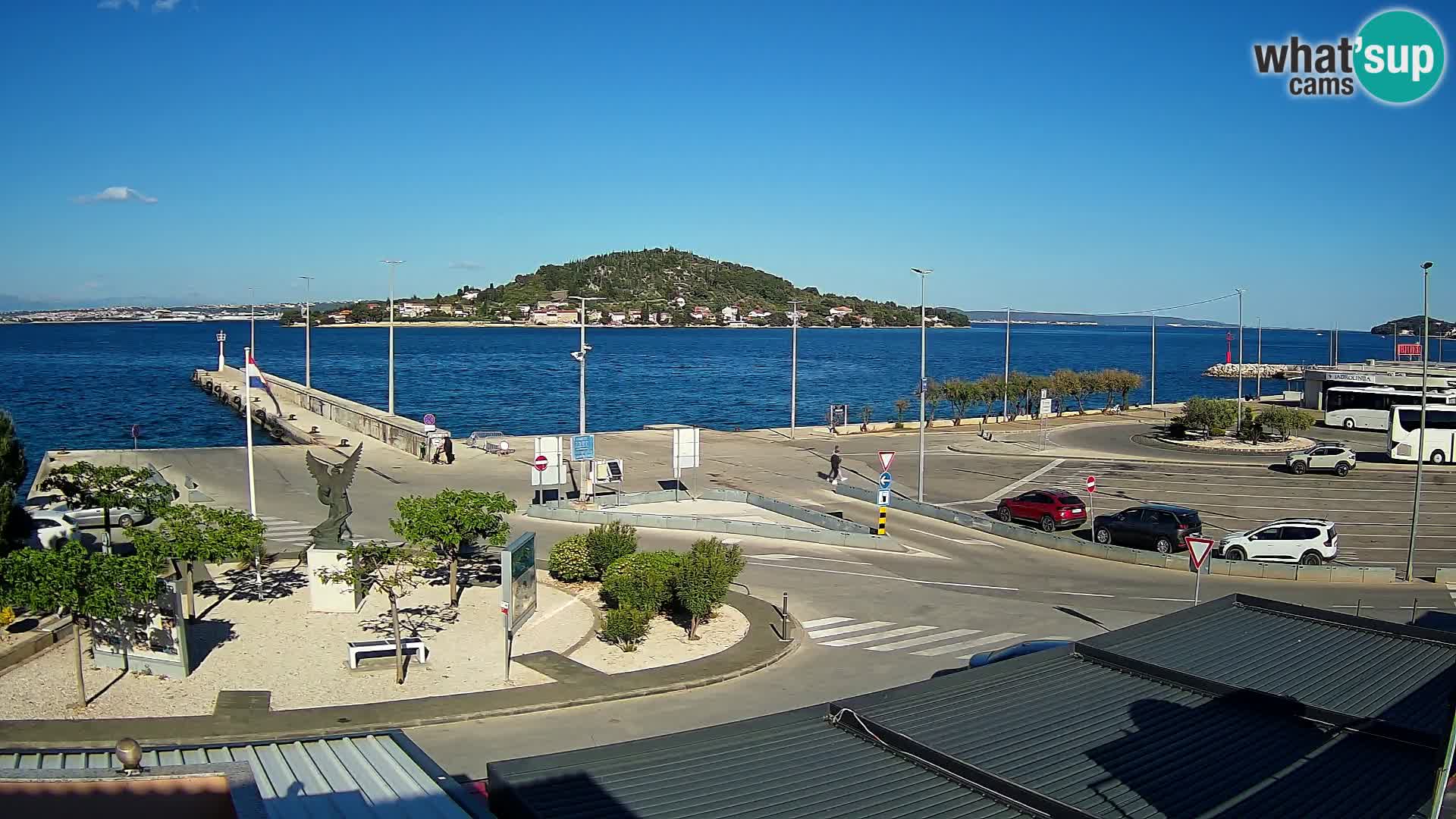 Webcam Ugliano – terminal traghetto da Preko a Zara
