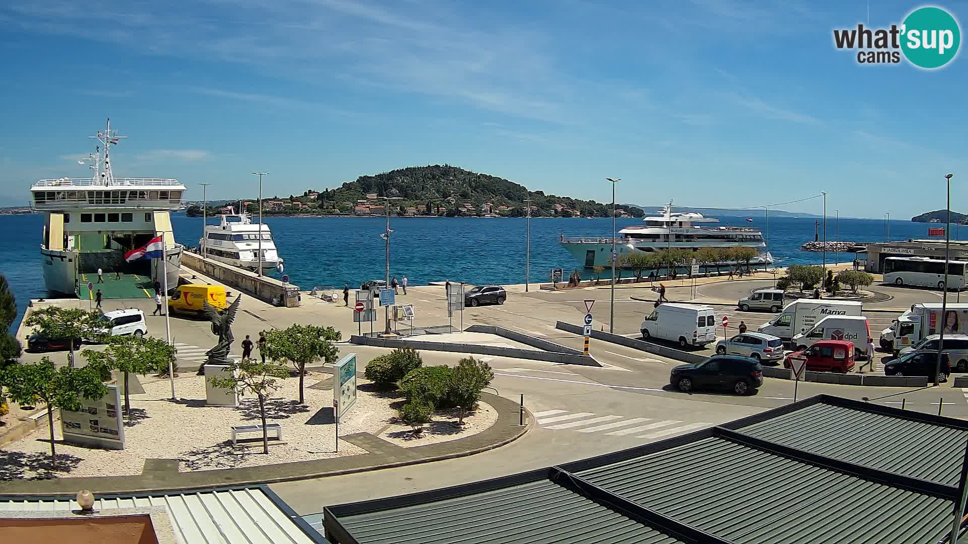 Spletna kamera Ugljan – trajekt Preko – Zadar